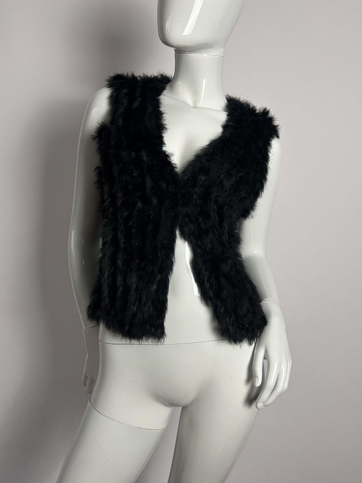 Other Perfect black rabbit fur vest Size S / US 4 / IT 40 - 2 Thumbnail