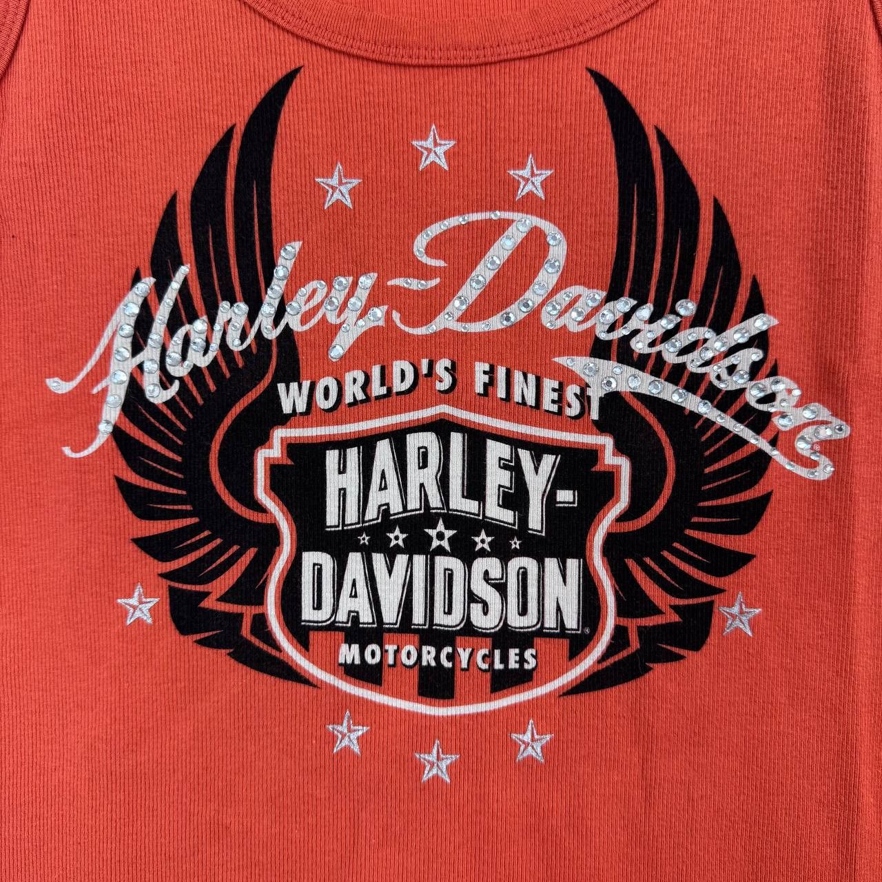 Harley Davidson Harley Davidson Womens Tank Top Usa Made Orange Biker Xl Size US XL / EU 56 / 4 - 2 Thumbnail