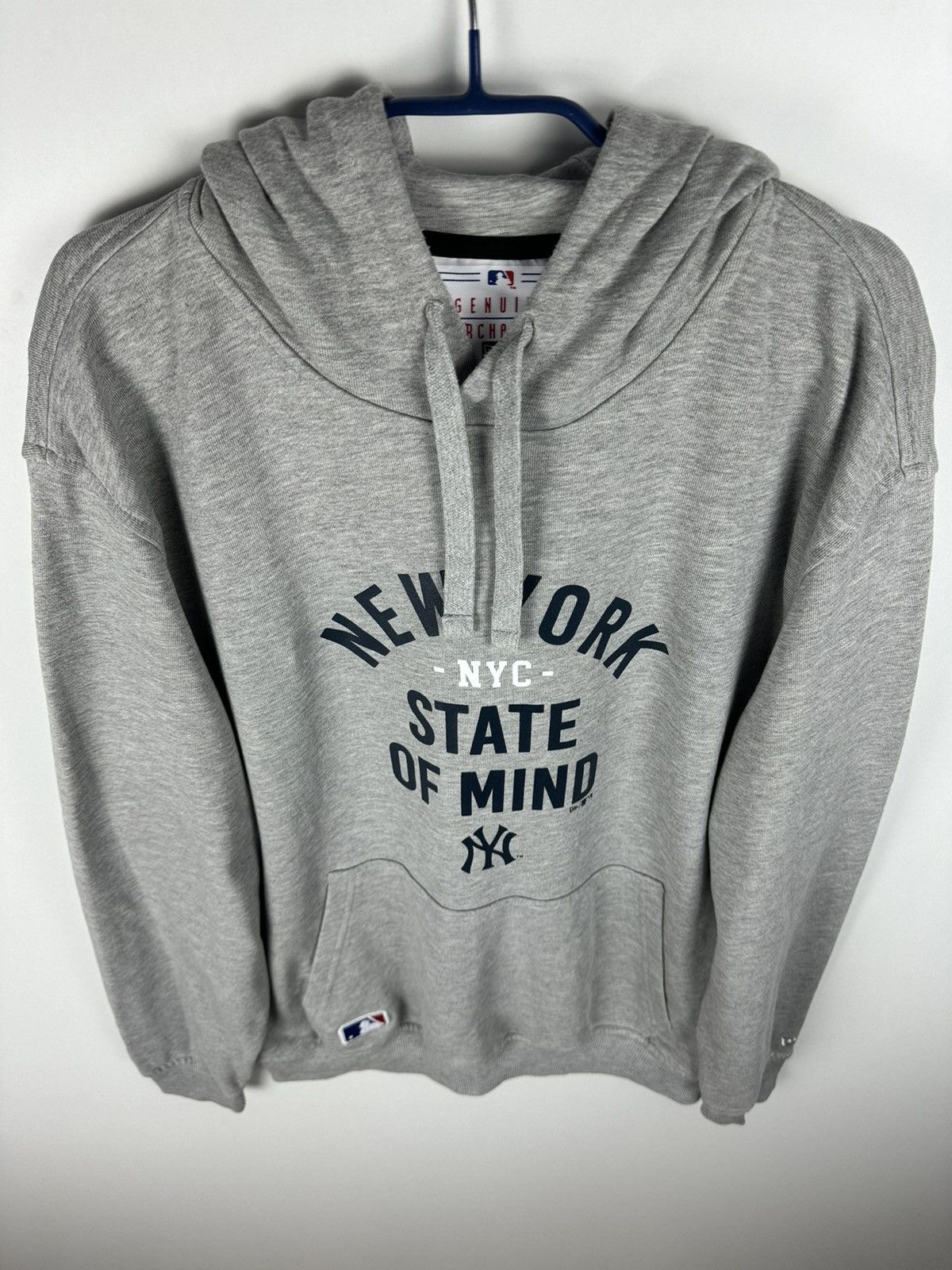 MLB New Era MLB New York Yankees NYC Grey Pullover Hoodie Size US XL / EU 56 / 4 - 3 Thumbnail