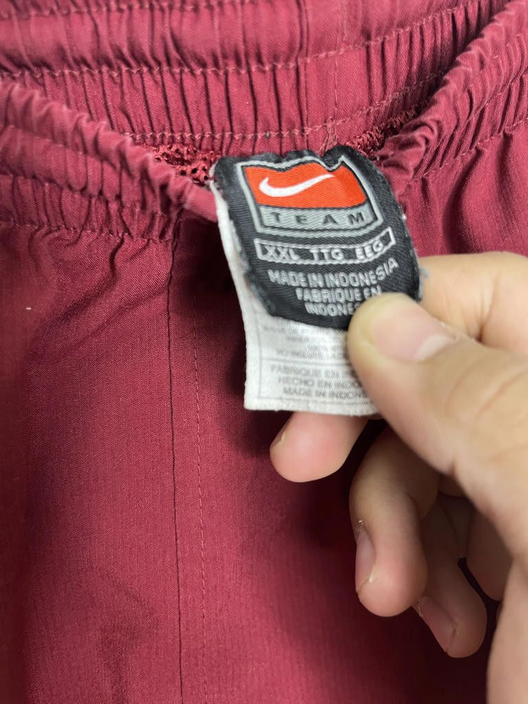 Nike Y2k Nike Super Baggy Rain Splash Pants Red with Stripe XXL Size US 40 / EU 56 - 3 Thumbnail