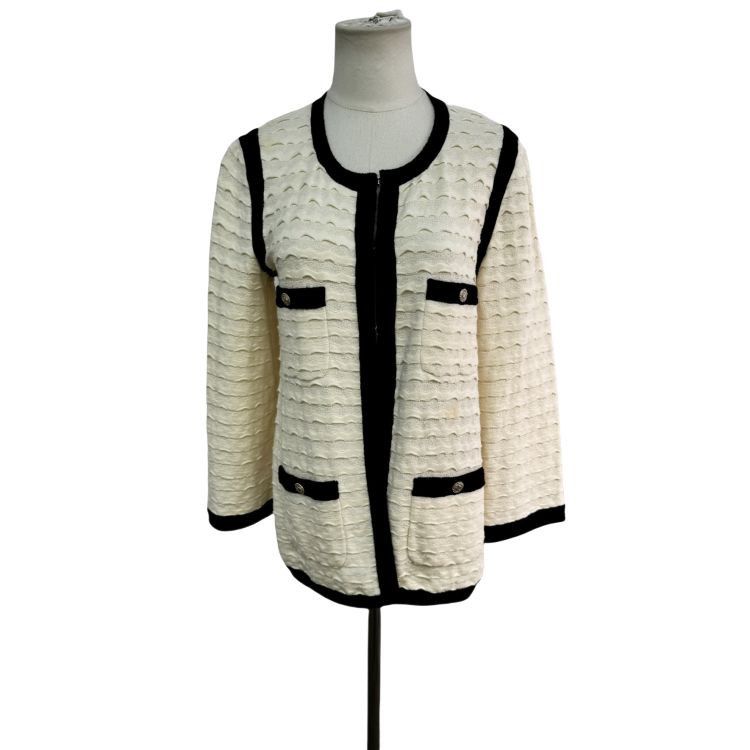 Chanel Chanel Textured Knit Jacket Size 38 Size S / US 4 / IT 40 - 1 Thumbnail