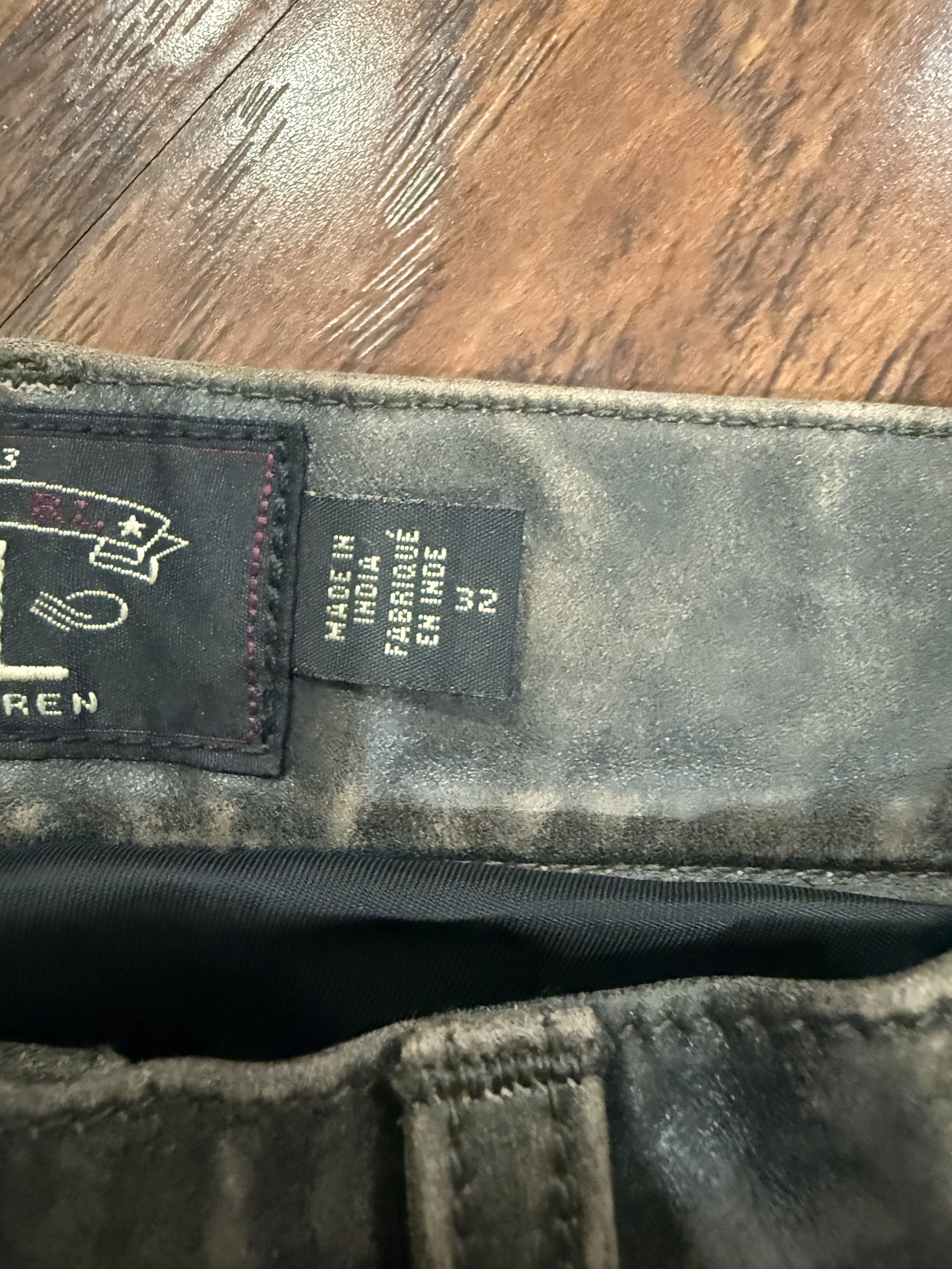 RRL Ralph Lauren LEATHER rrl ralph lauren pant from his Colorado ranch. Size US 32 / EU 48 - 6 Thumbnail
