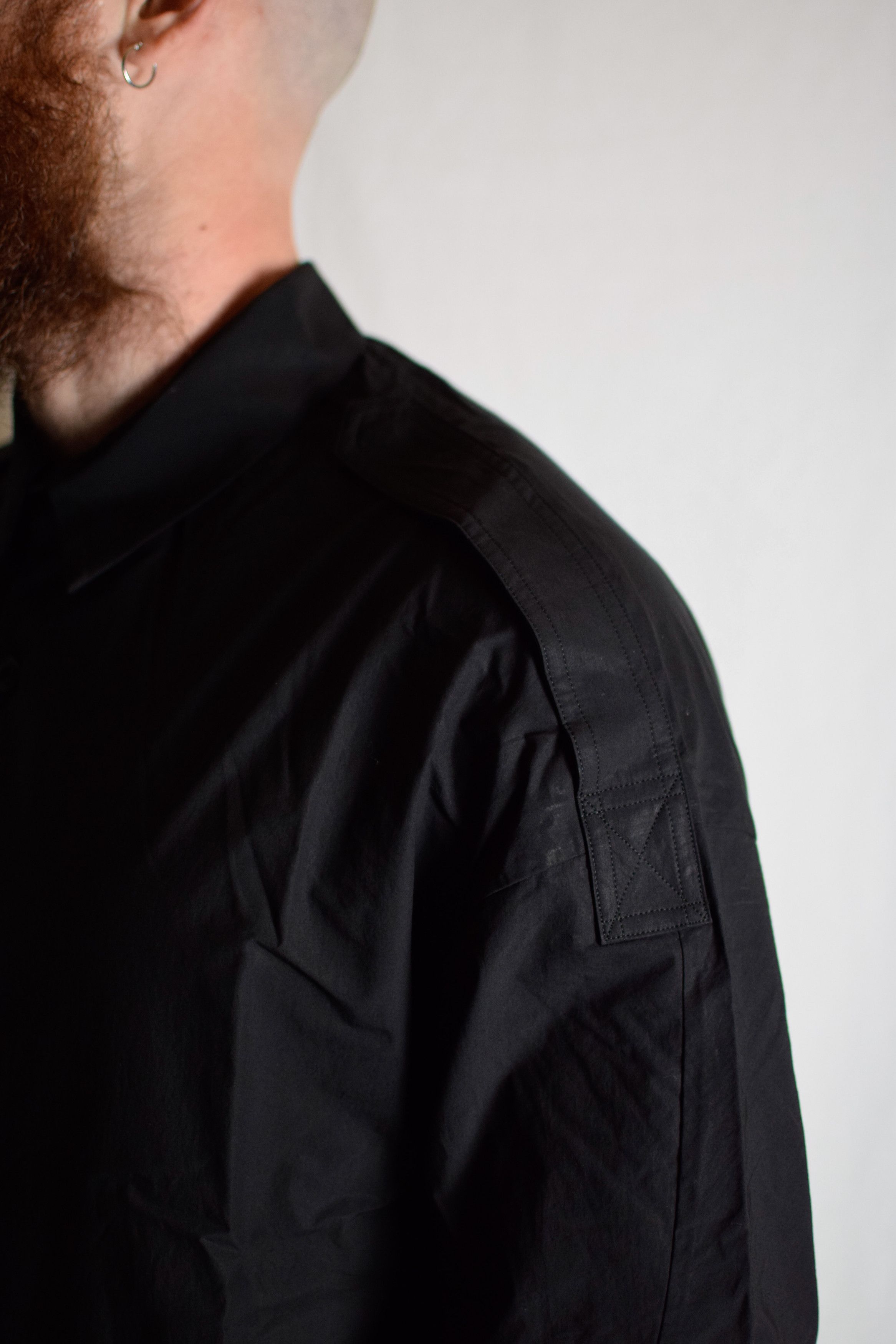 Devoa Devoa SS25 Military Black Shirt - SHC-DSLEH Size US L / EU 52-54 / 3 - 7 Thumbnail
