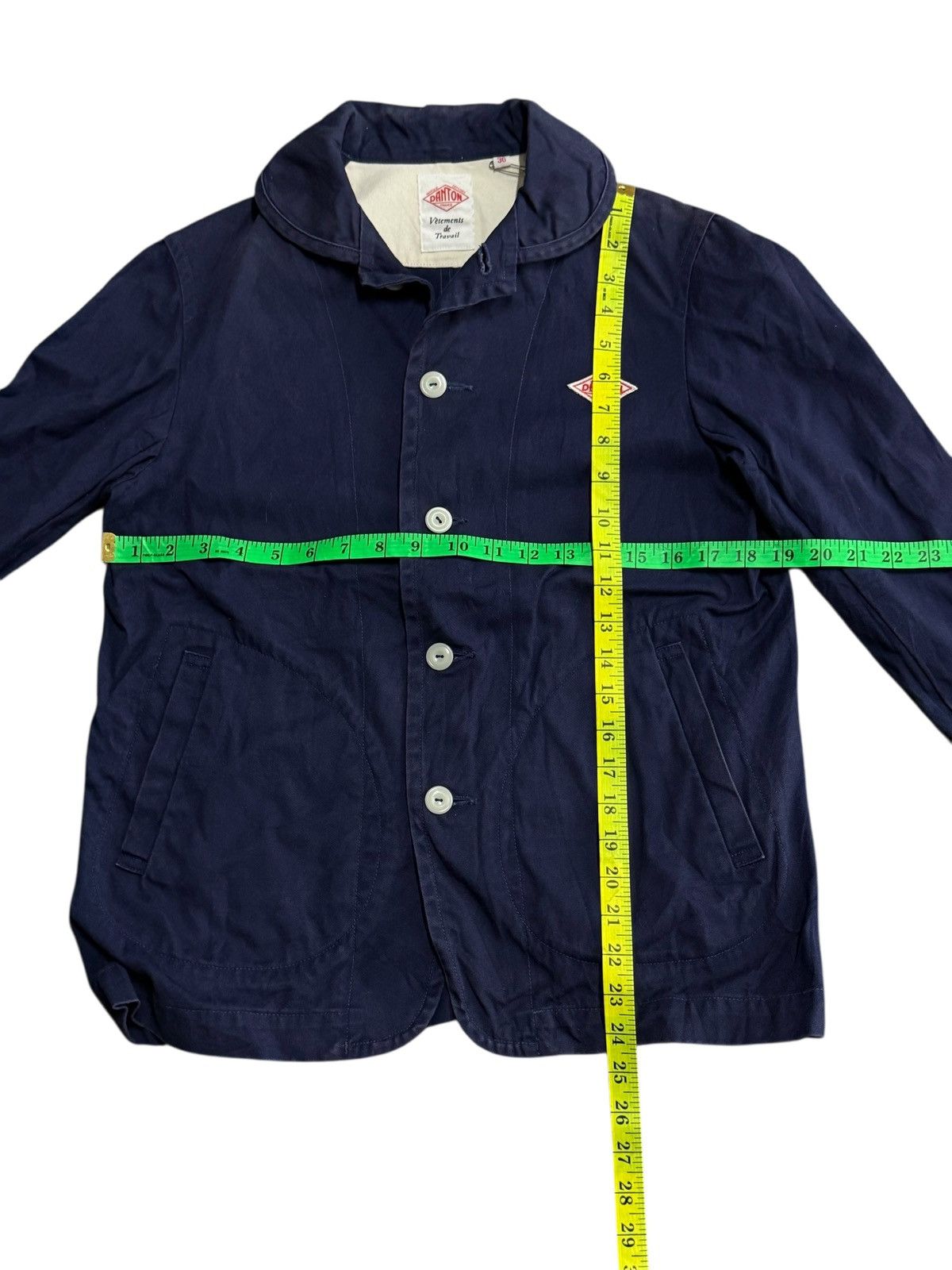 Danton Vintage Danton shawl collar work jacket in navy. Size US M / EU 48-50 / 2 - 12 Thumbnail