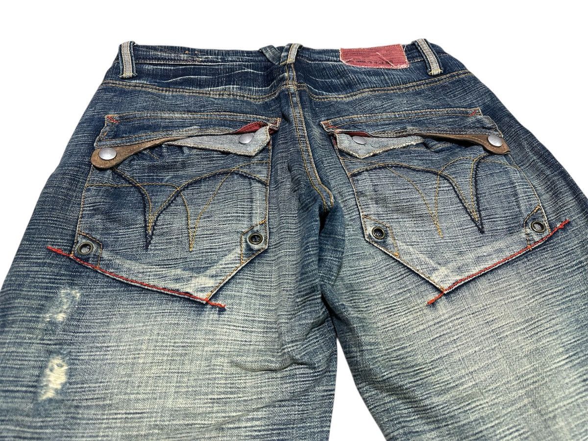 Japanese Brand 🔥Sick Y2K Tough Jeansmith Flared Denim LGB Size US 36 / EU 52 - 9 Thumbnail