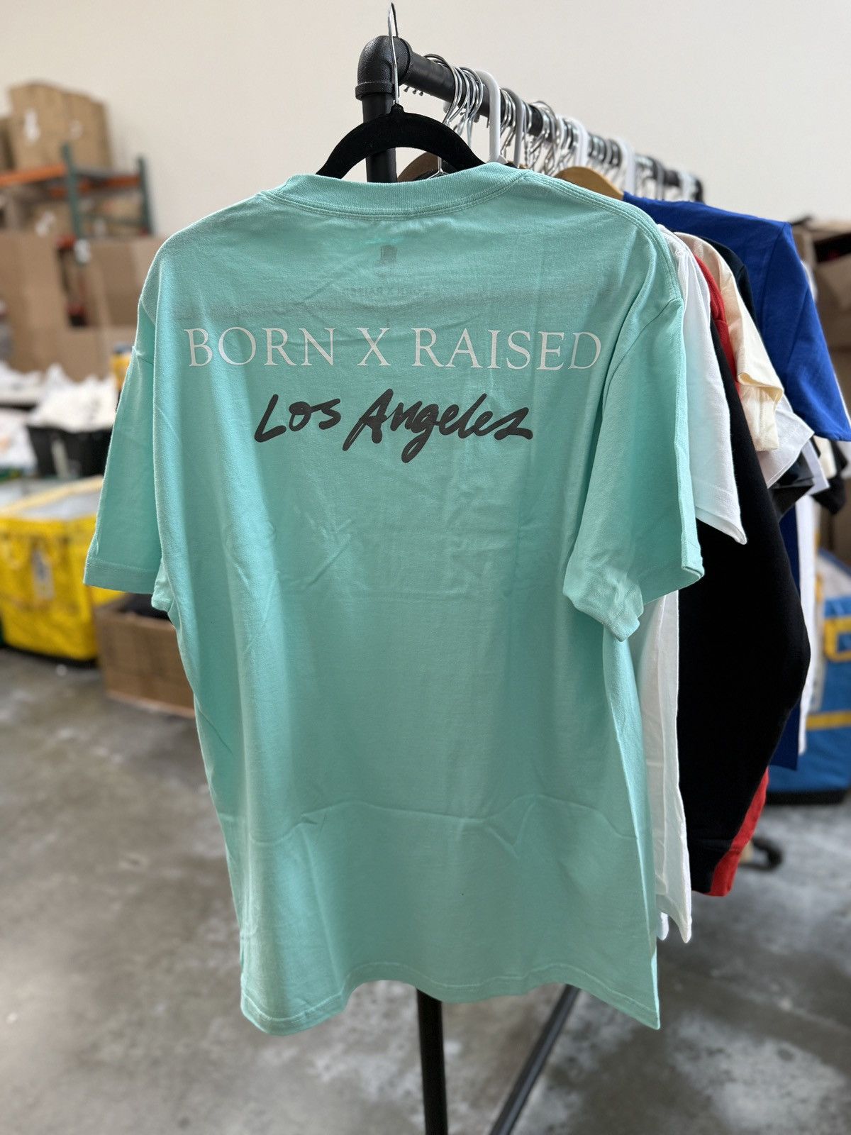Born X Raised BORN X RAISED ON THE TURF BXR LA TEE TEAL Size L Size US L / EU 52-54 / 3 - 2 Thumbnail