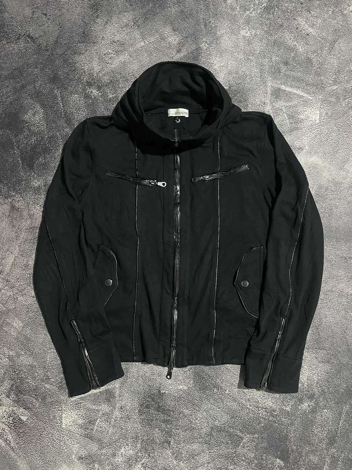 Japanese Brand Evolution Bono Hidden Hood Zip Jacket Size US M / EU 48-50 / 2 - 5 Thumbnail