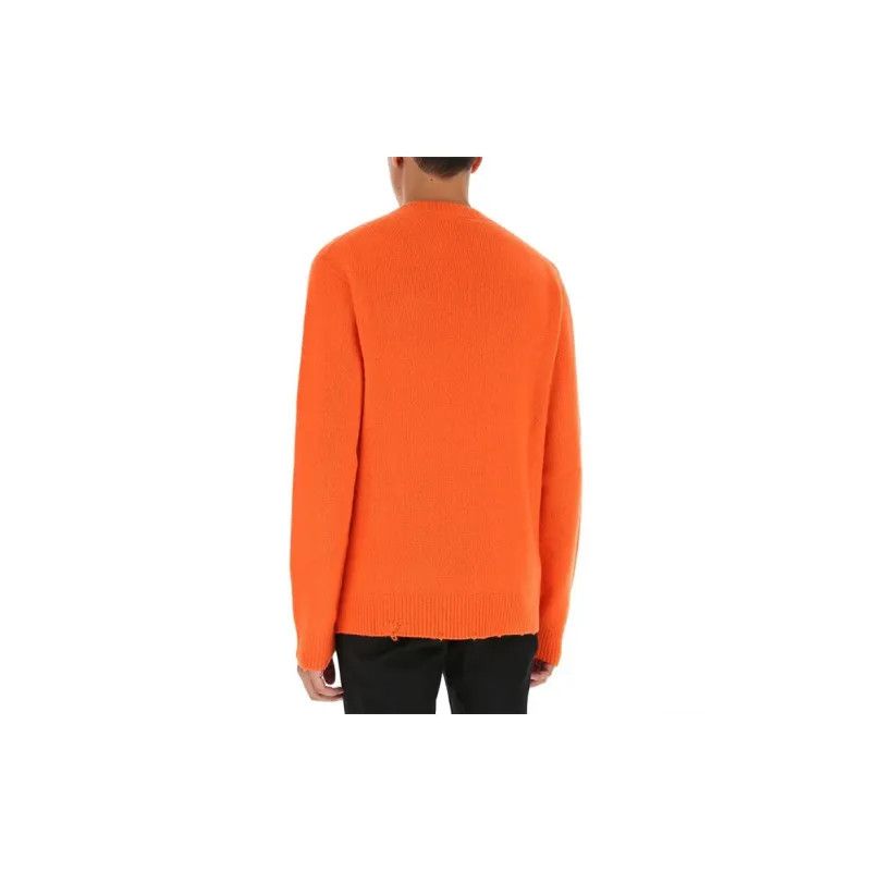 Versace o1y0525 Logo Crewneck Sweater in Orange Size US M / EU 48-50 / 2 - 4 Thumbnail