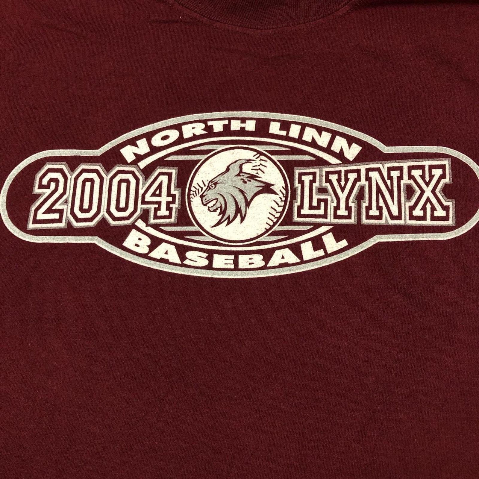 Jerzees Vintage 2004 North Linn Tri Rivers Baseball Graphic Tee Size US XL / EU 56 / 4 - 3 Thumbnail