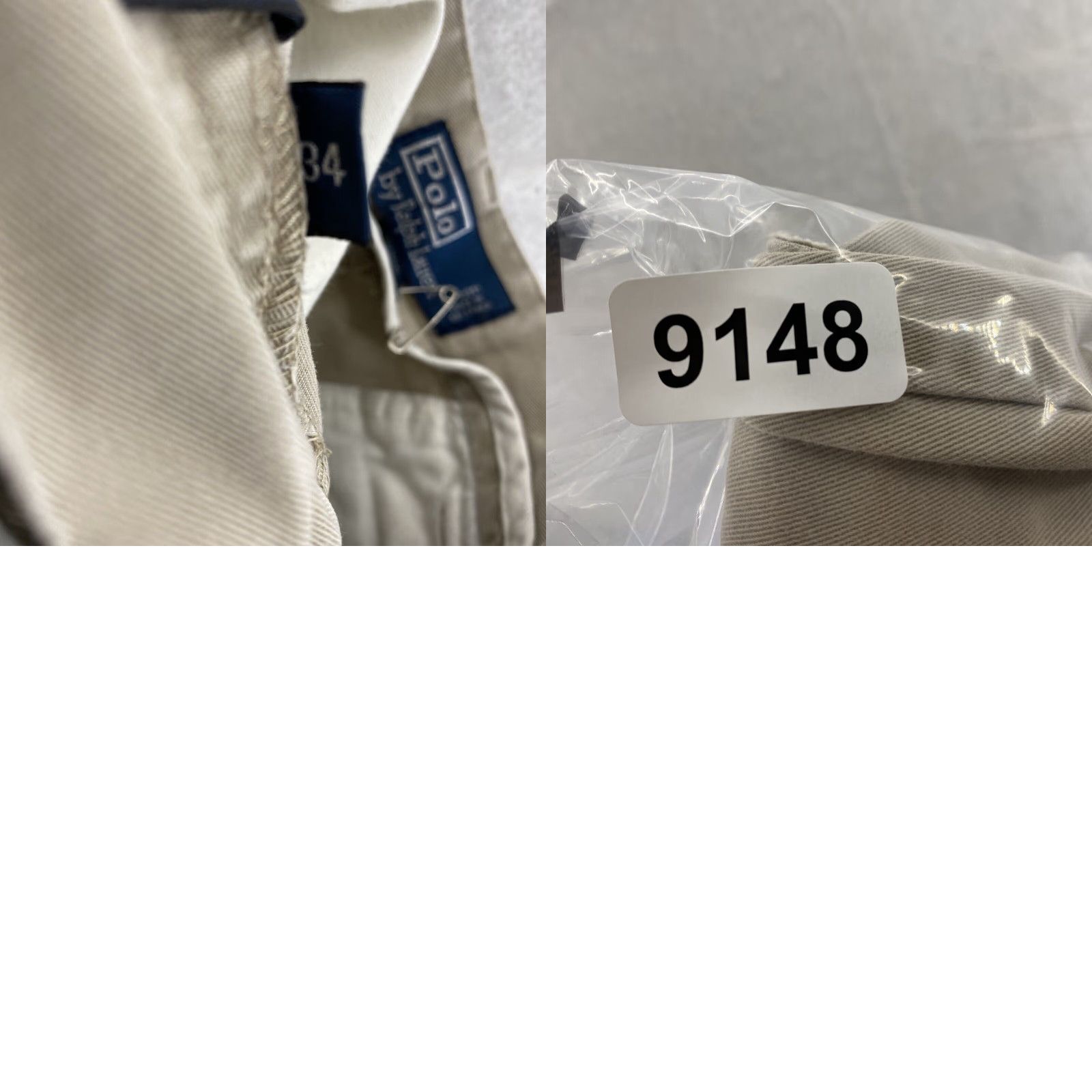 Polo Ralph Lauren VINTAGE Polo Ralph Lauren Shorts Men 34 Khaki Beige Cotton Canvas Flat Front Classic Fit Casual Chino American Preppy Classic 90s Mens Size US S / EU 44-46 / 1 - 8 Thumbnail