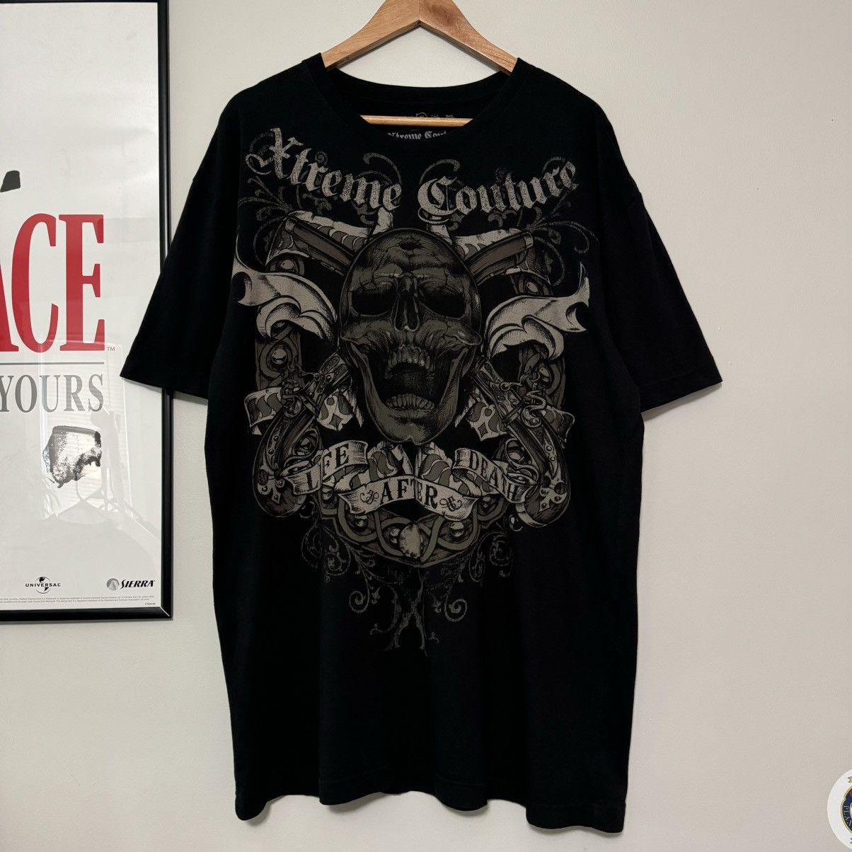 Xtreme Couture Camiseta De Manga Corta Para Hombre, Negro -, 4X-Large