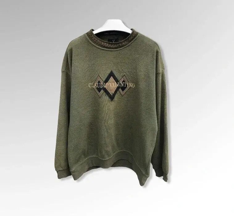 Vintage Vintage Claudio Valentino Sweatshirt Size US M / EU 48-50 / 2 - 1 Thumbnail