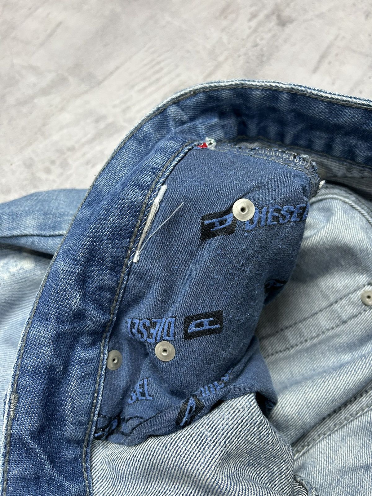 Diesel × Diesel Black Gold × Japanese Brand Vintage Diesel Industry Faded Denim Jeans Pants rare Size US 34 / EU 50 - 11 Thumbnail