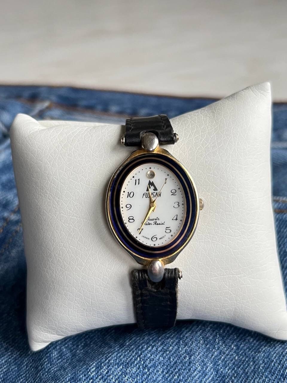 Vintage Futuristic Vintage Japanese Style Bracelet Leather Watch 90s Size ONE SIZE - 3 Thumbnail