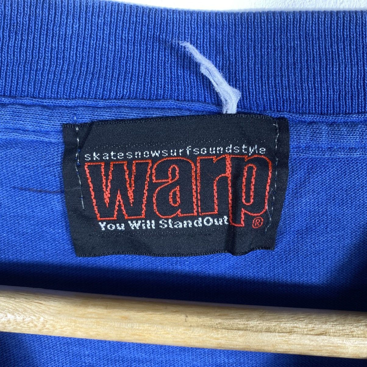 Vintage Vintage WARP Skate Snow Surf Sound Style Graphic Tee Shirt Size US L / EU 52-54 / 3 - 7 Thumbnail