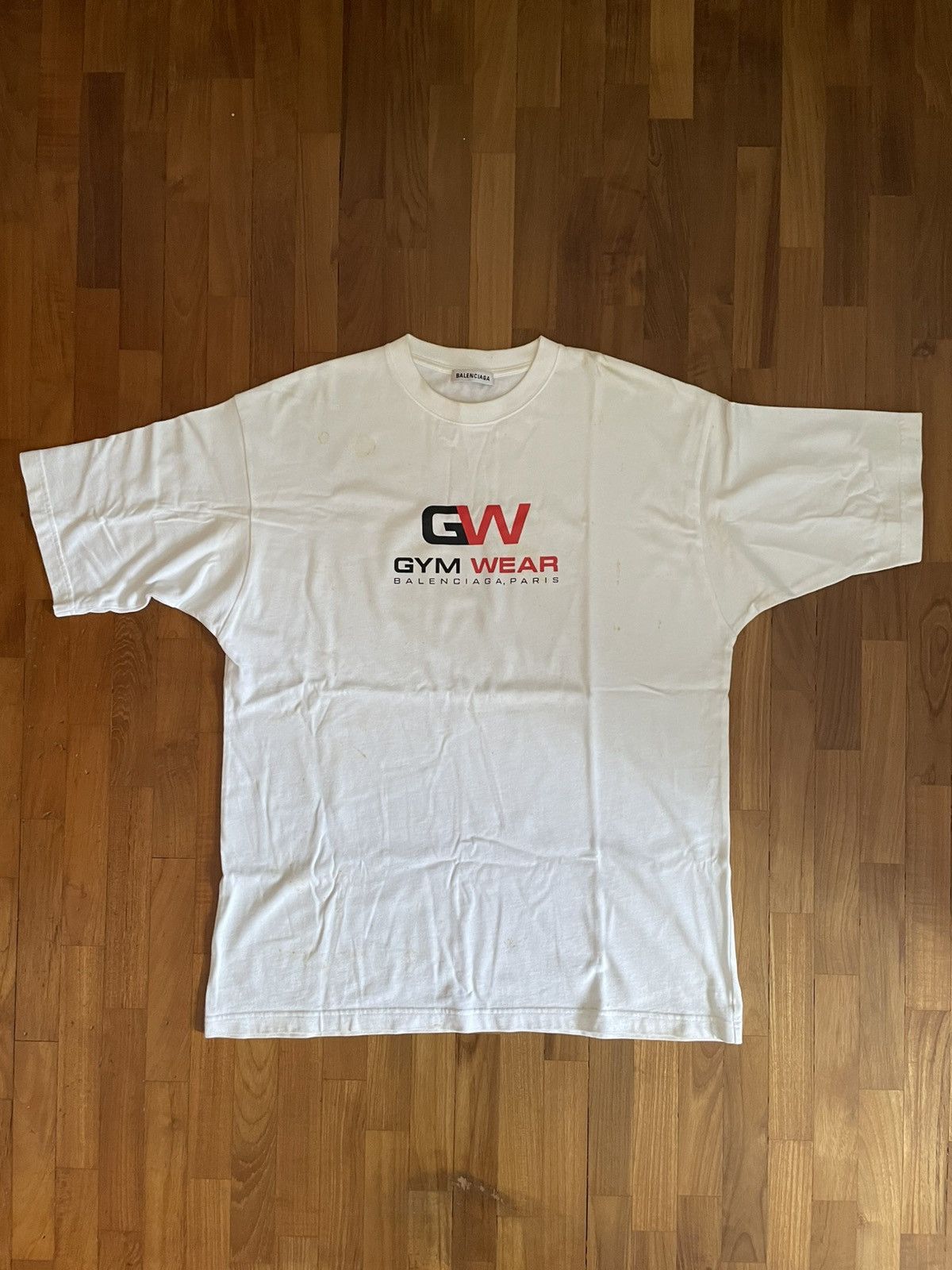 Balenciaga Balenciaga Gym Wear Logo T-Shirt Size US M / EU 48-50 / 2 - 1 Thumbnail