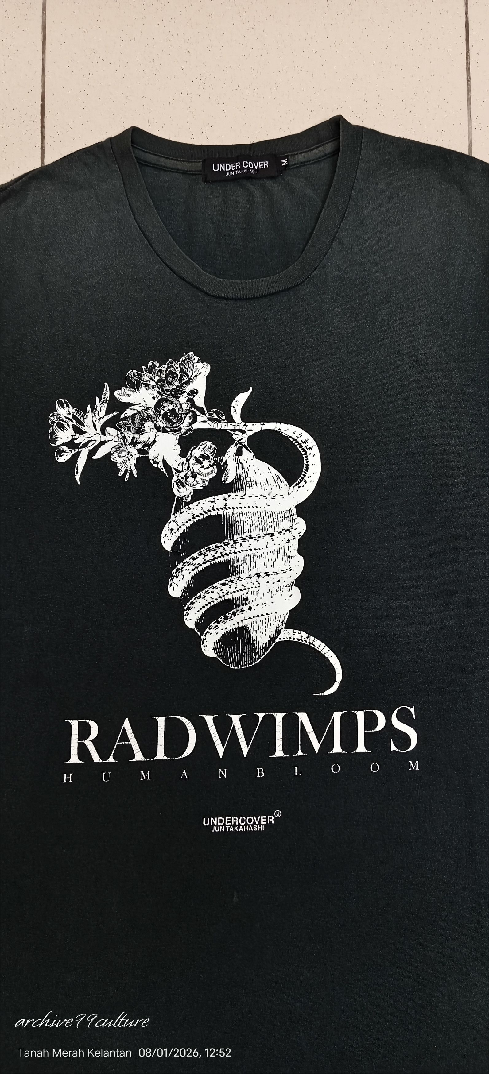 Jun Takahashi UC Radwimps Human Bloom Tour 2017 Ctn Tee Black Size US M / EU 48-50 / 2 - 10 Thumbnail