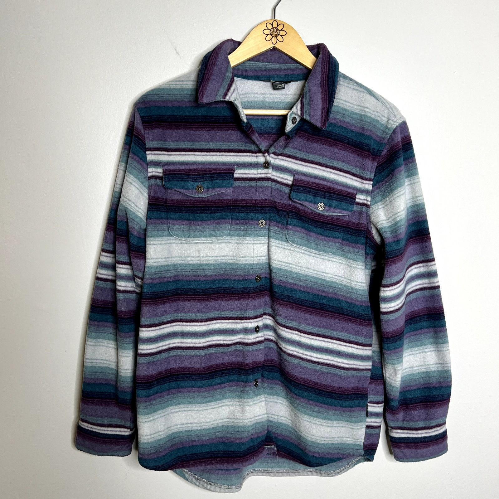 Eddie Bauer Eddie Bauer Striped Button Down Long Sleeve Top Size M / US 6-8 / IT 42-44 - 4 Thumbnail