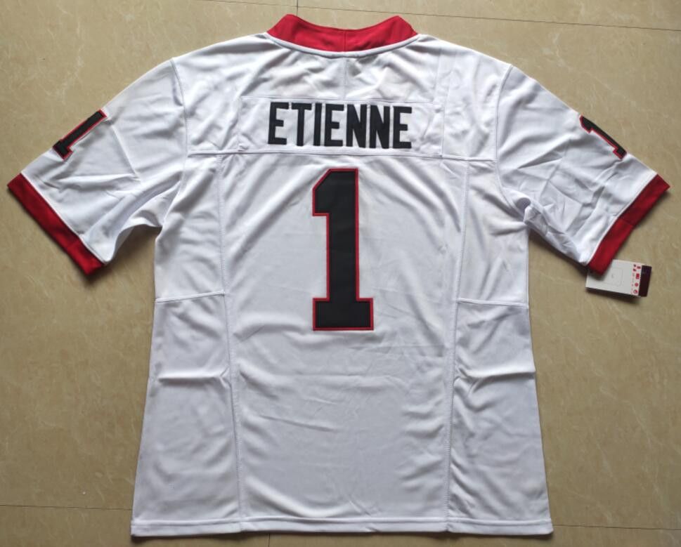 Other Men UGA Georgia Bulldogs #1 Trevor Etienne White jerseys Size US M / EU 48-50 / 2 - 1 Thumbnail