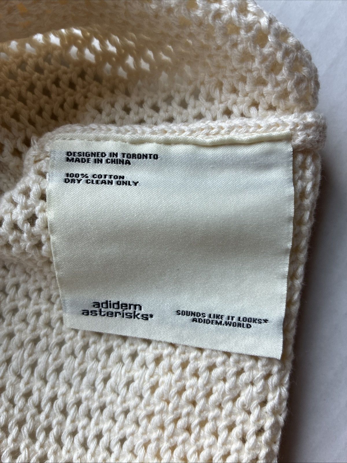 Other Adidem Asterisks Crochet Jersey Cream Sz S Designer Street Size US S / EU 44-46 / 1 - 8 Thumbnail