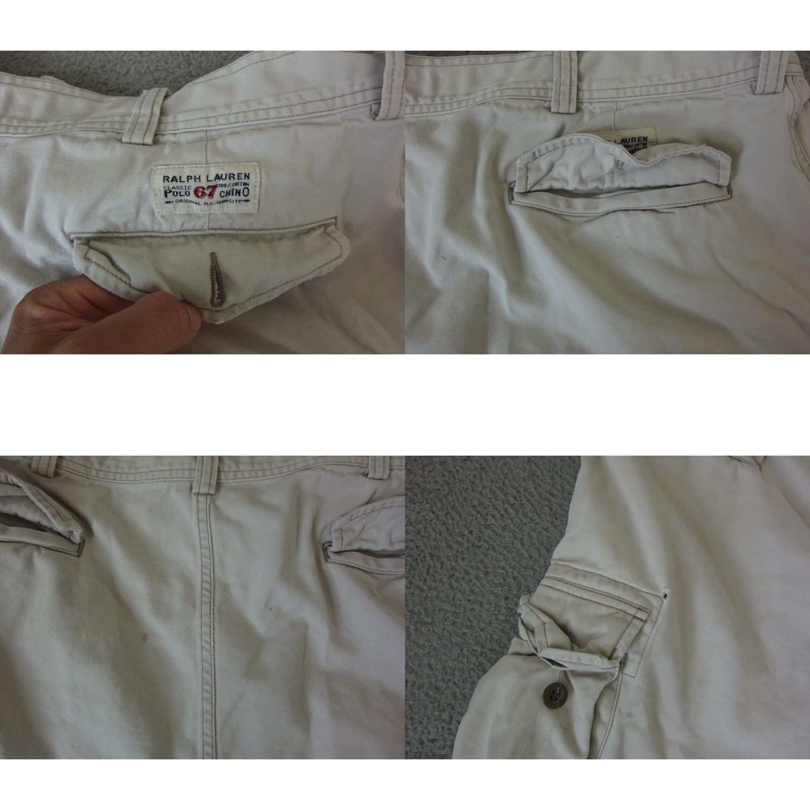 Ralph Lauren VINTAGE Ralph Lauren Shorts Cargo Mens 40 Brown Khaki Cotton Casual 40 Black Navy Cargo/Shorts Mens 40? Size US 40 / EU 56 - 8 Thumbnail