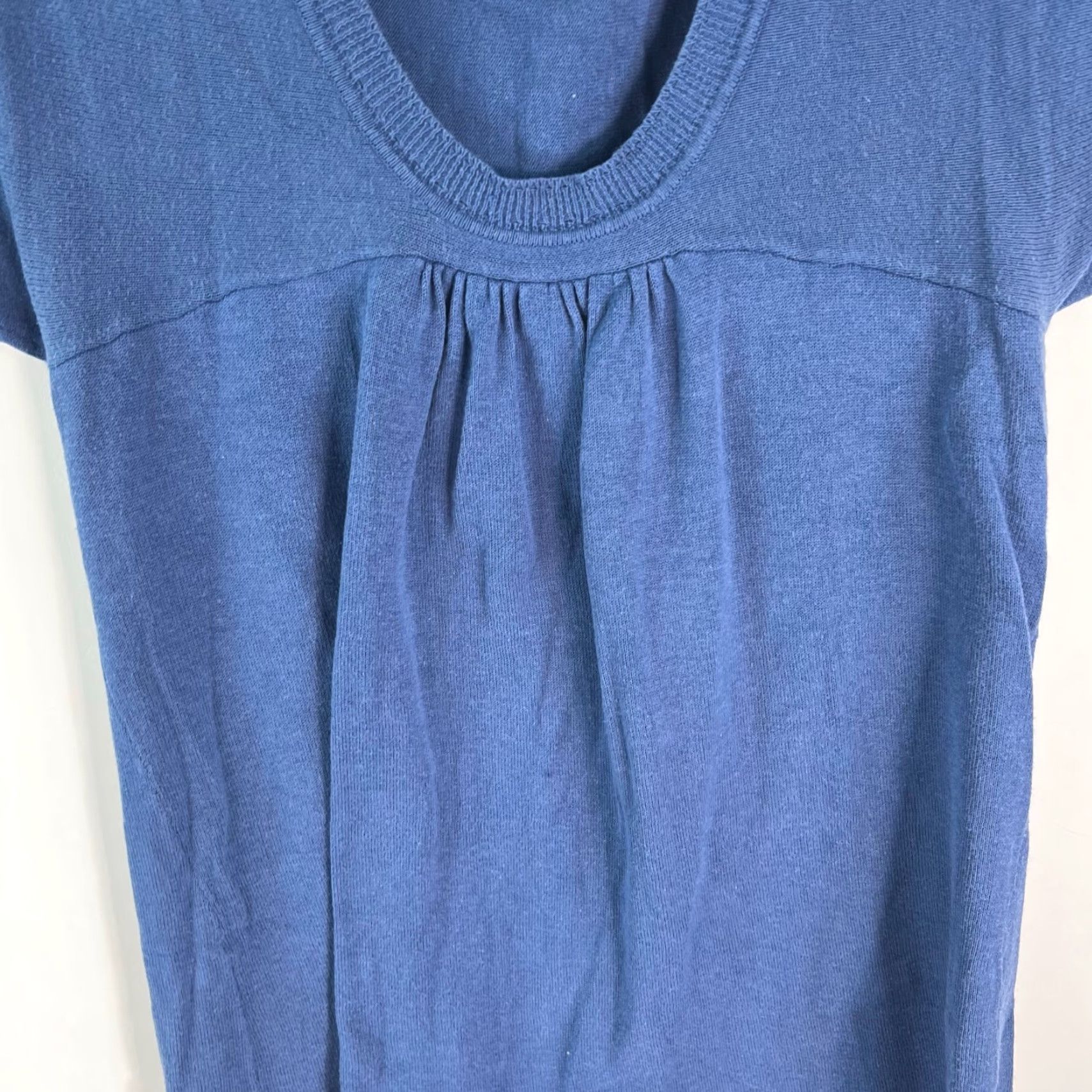 Vintage Daisey Fuentes Blouse Shirt Womens Short Sleeve Blue S Regular Size Size S / US 4 / IT 40 - 3 Thumbnail