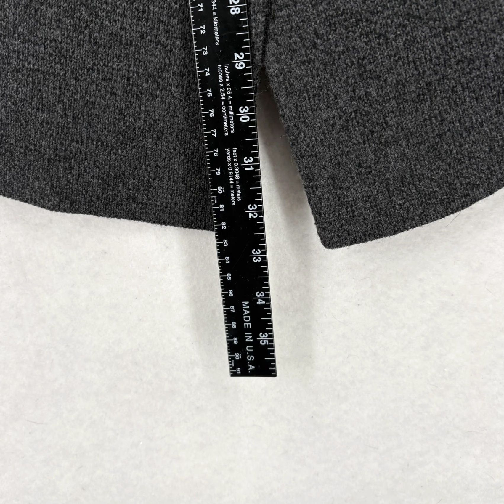 Athleta Athleta Cardigan Shirt Womens S Gray Wool Blend Zip Pockets V-Neck Long Sleeve Solid Fall Size S / US 4 / IT 40 - 7 Thumbnail