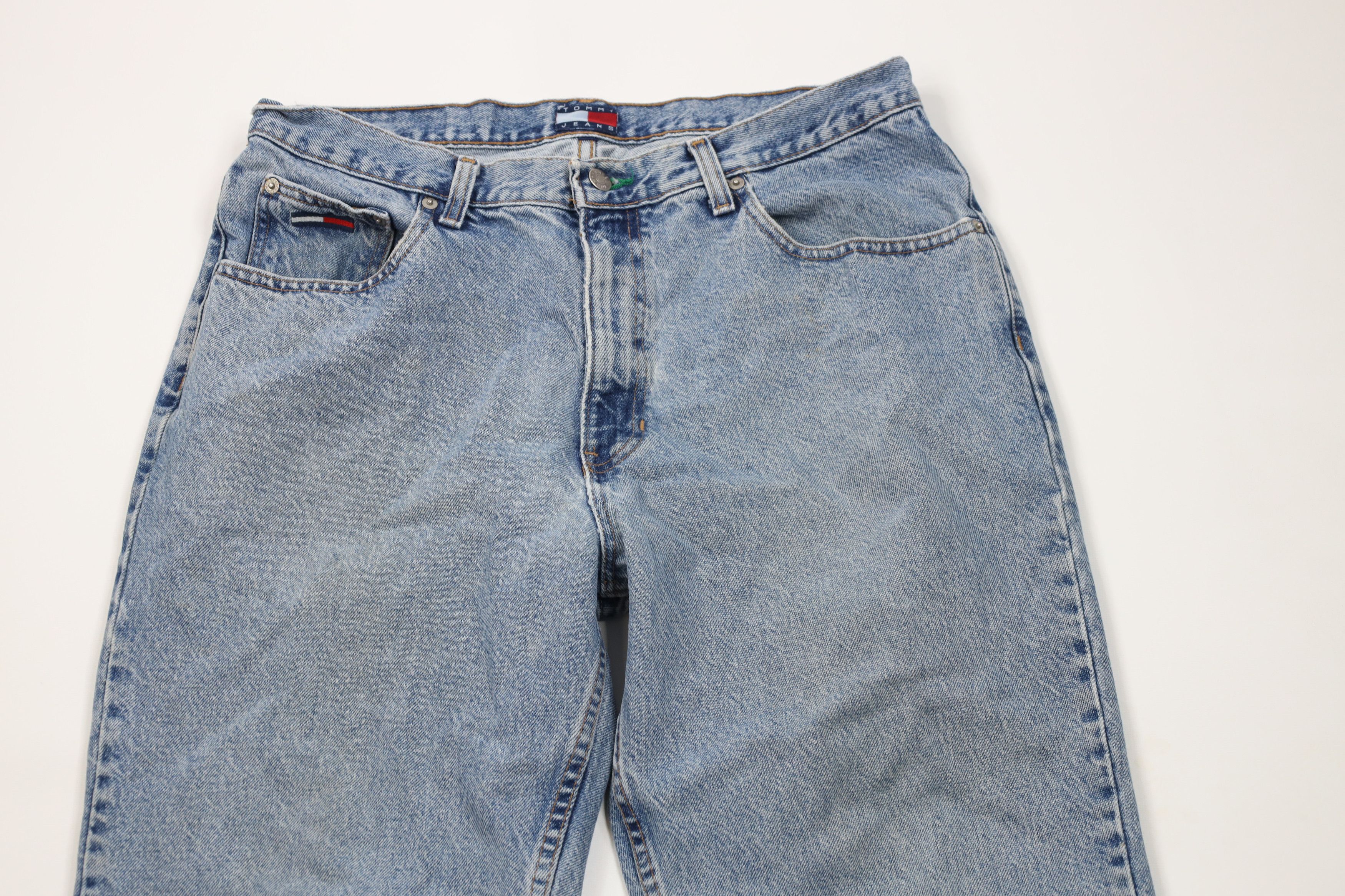 Tommy Hilfiger × Vintage Vintage 90s Tommy Hilfiger Spell Out Straight Leg Jeans USA Size US 34 / EU 50 - 2 Thumbnail