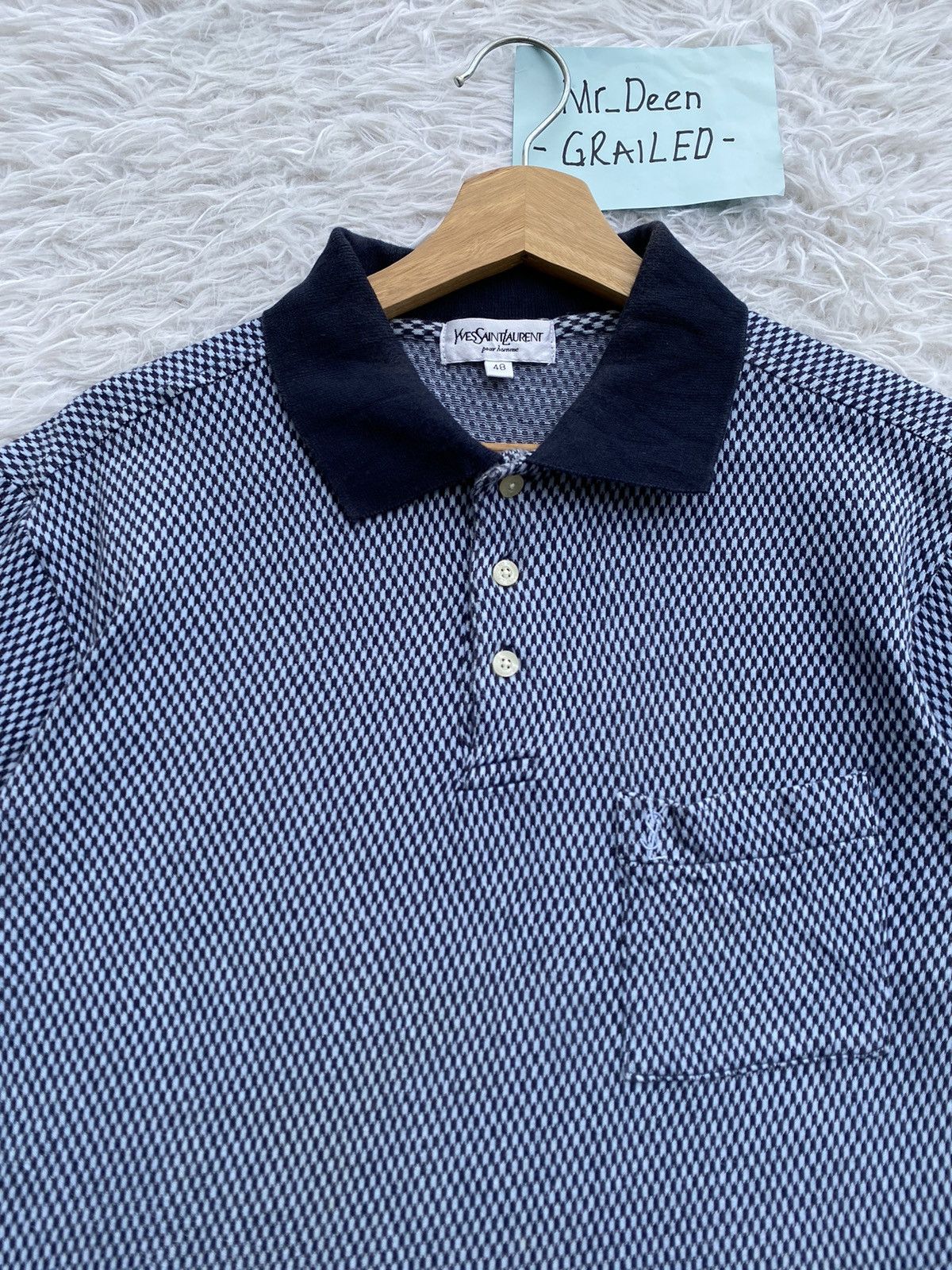 Yves Saint Laurent Rare Vintage Yves Saint Laurent YSL Pour Homme Shirt Size US M / EU 48-50 / 2 - 6 Thumbnail