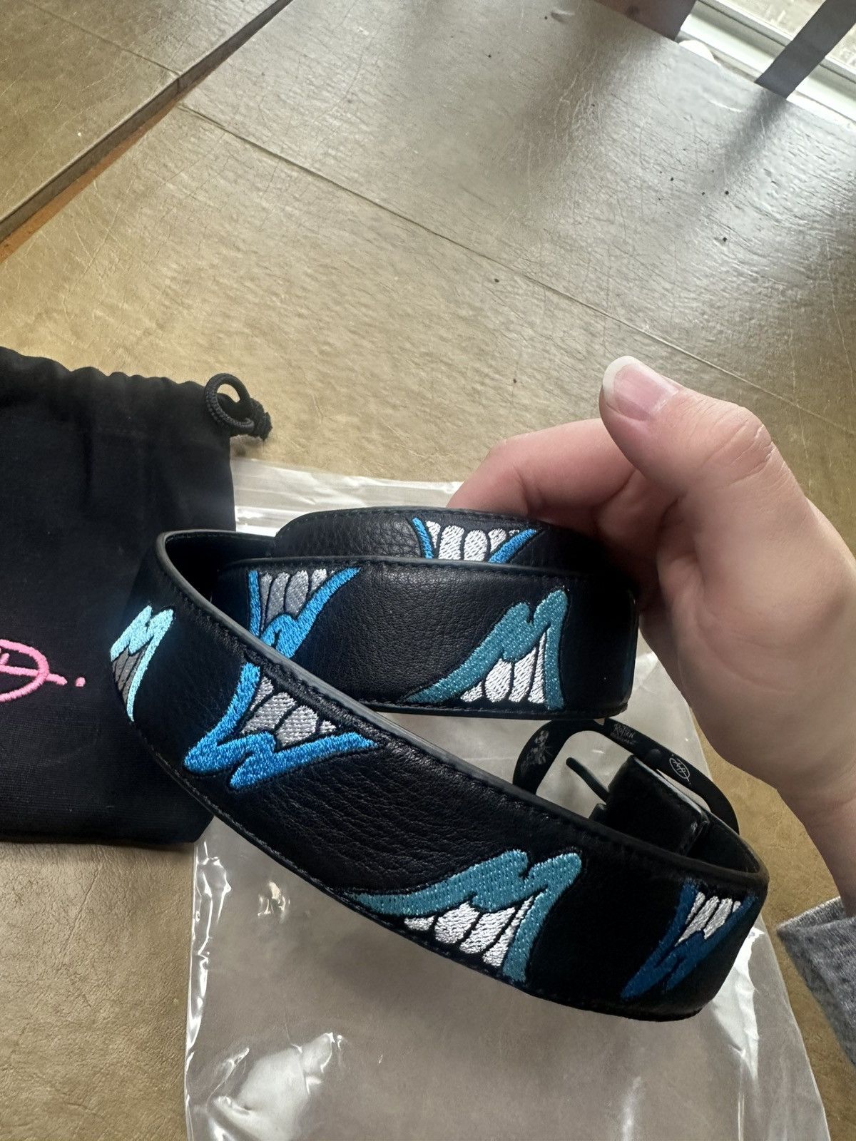 Matty Boy ANTI Promo Matty Boy CHOMPER BELT BLUE chrome hearts | Grailed