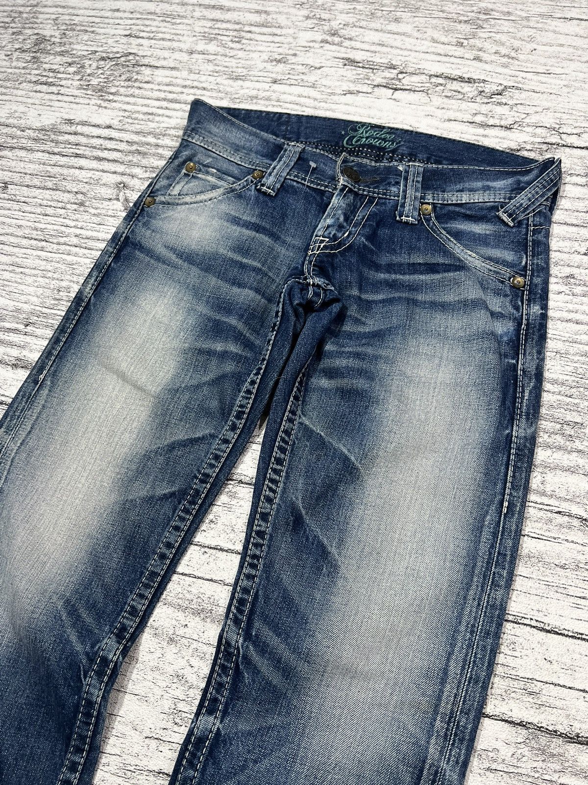 Hysteric Glamour × Undercover 2000s Japanese Cdg Maison Bootcut Wash Jeans y2k Lgb Ifsix Size US 31 - 3 Thumbnail
