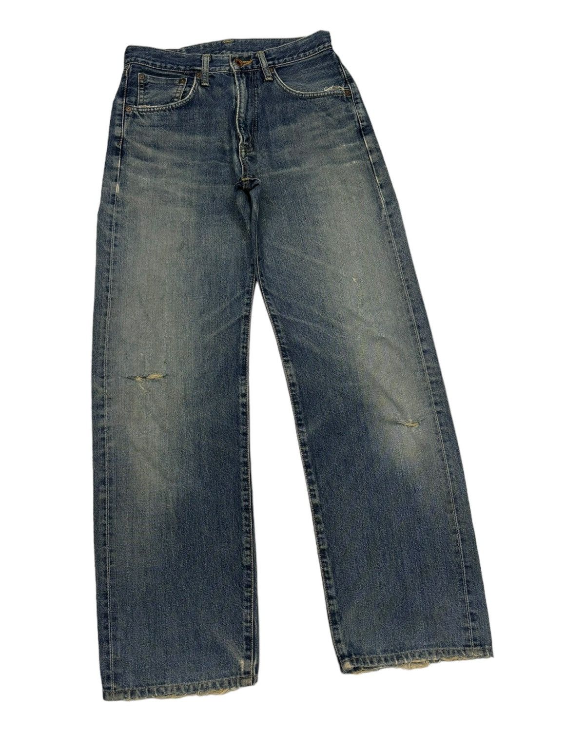 Edwin VINTAGE EDWIN 505x SELVEDGE BAGGY DISTRESS DENIM JEANS Size US 28 / EU 44 - 5 Thumbnail