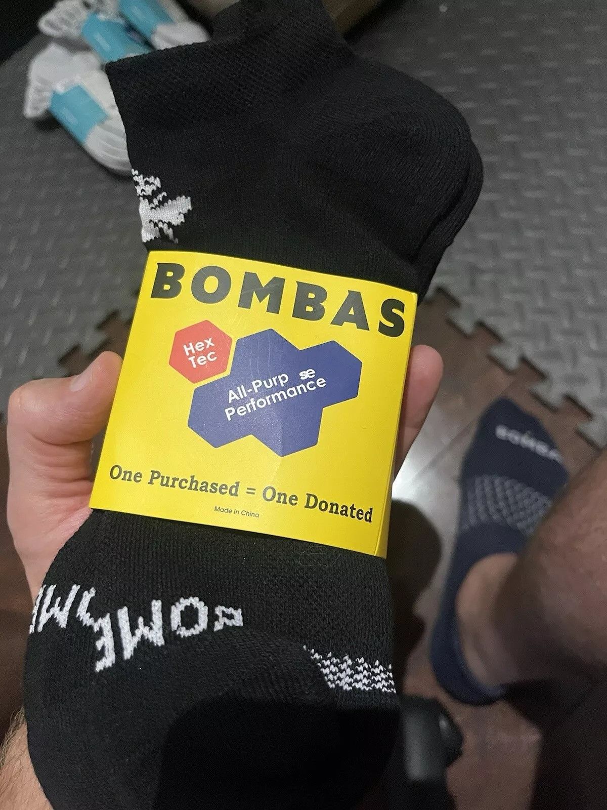 Other BOMBAS 3-Pack Men's ankle Socks Black Honeycomb XL Size ONE SIZE - 1 Preview