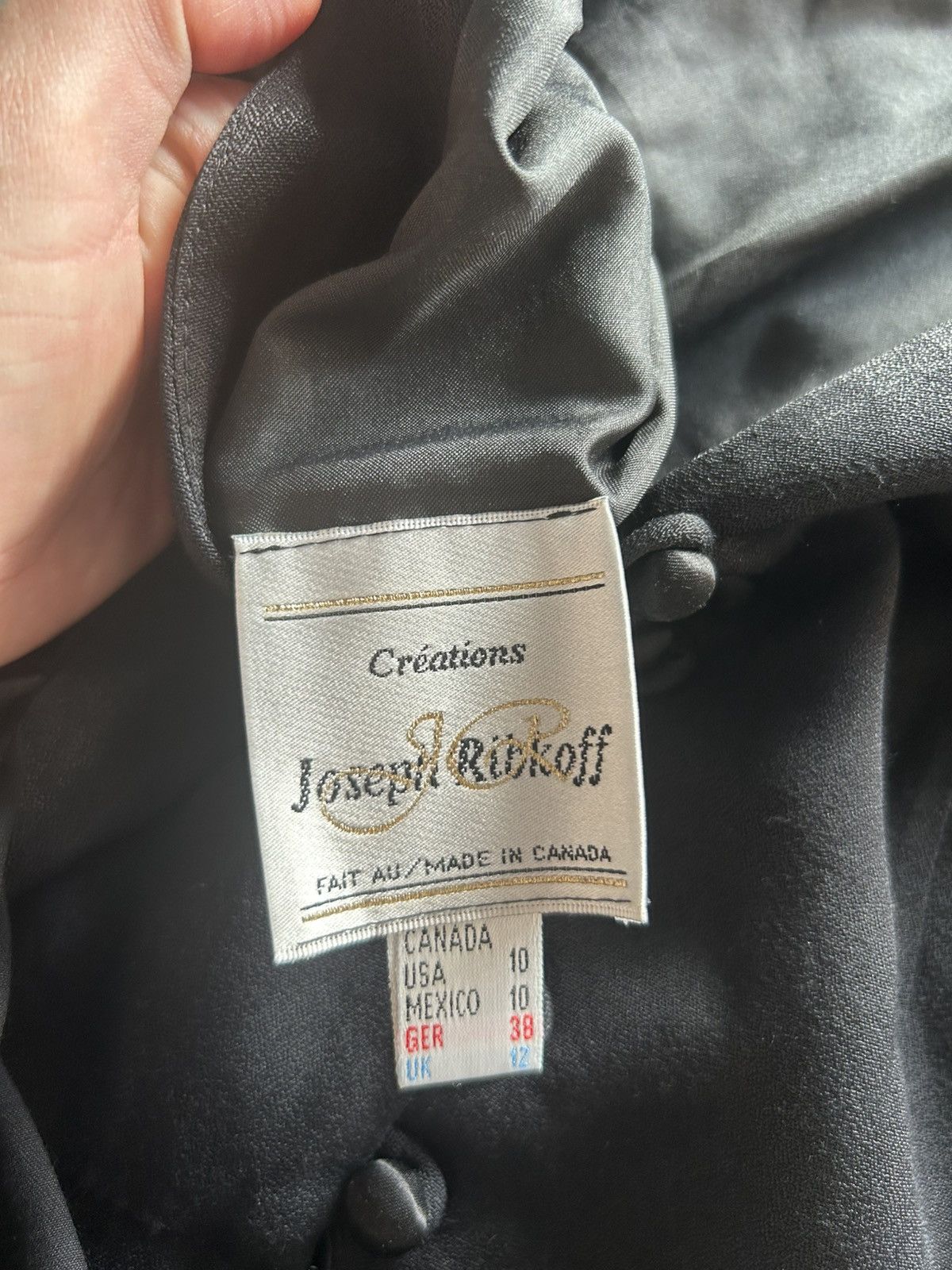 Joseph Ribkoff Black vintage dress Joseph Ribkoff Size L / US 10 / IT 46 - 4 Thumbnail