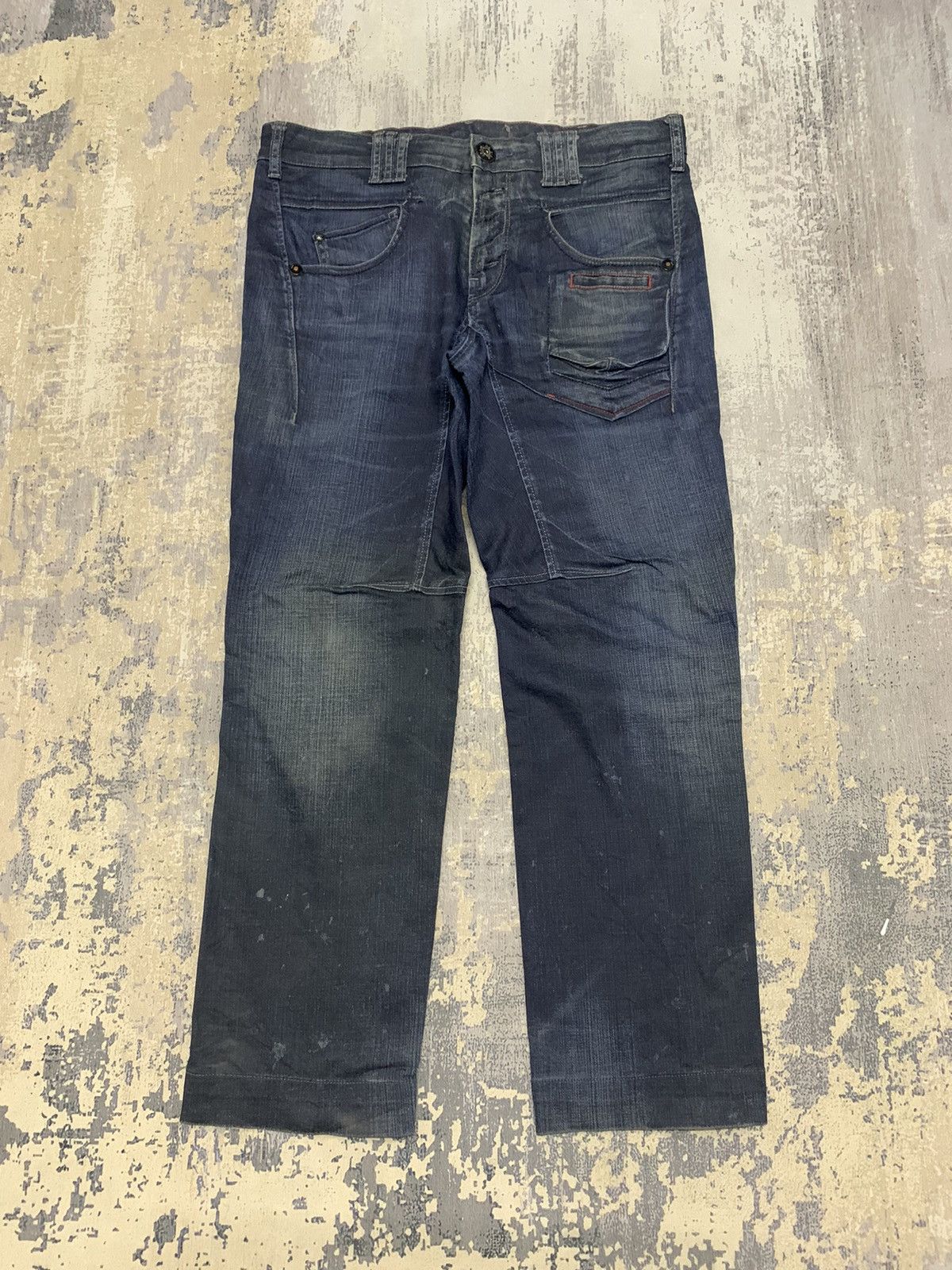 Pantalon Jean Large Bohème Girbaud - Taille 40 - Multi-poches - Occasion Excellent état