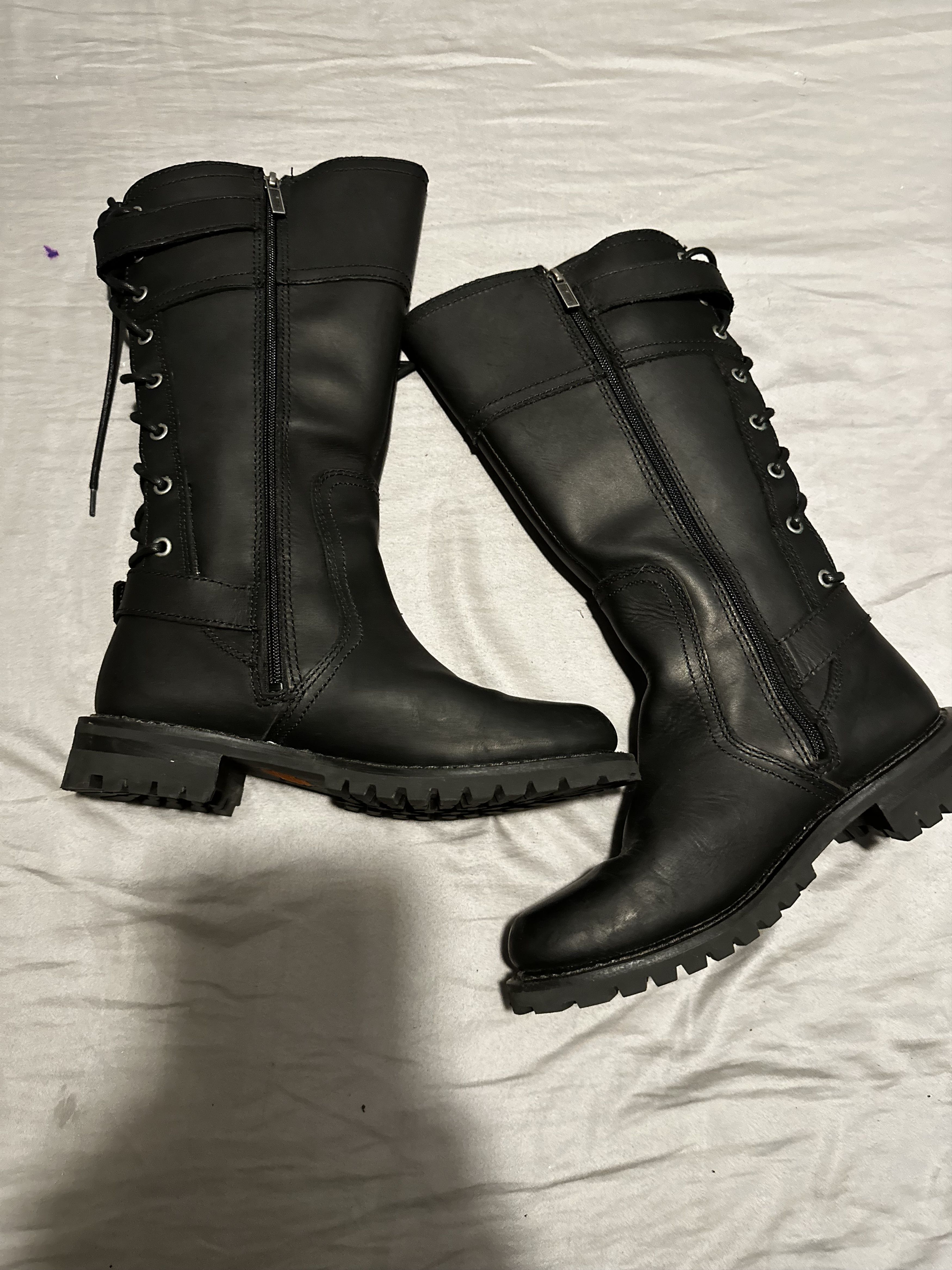 Harley Davidson Harley Davidson lace up biker boots Size US 8.5 / IT 38.5 - 1 Thumbnail