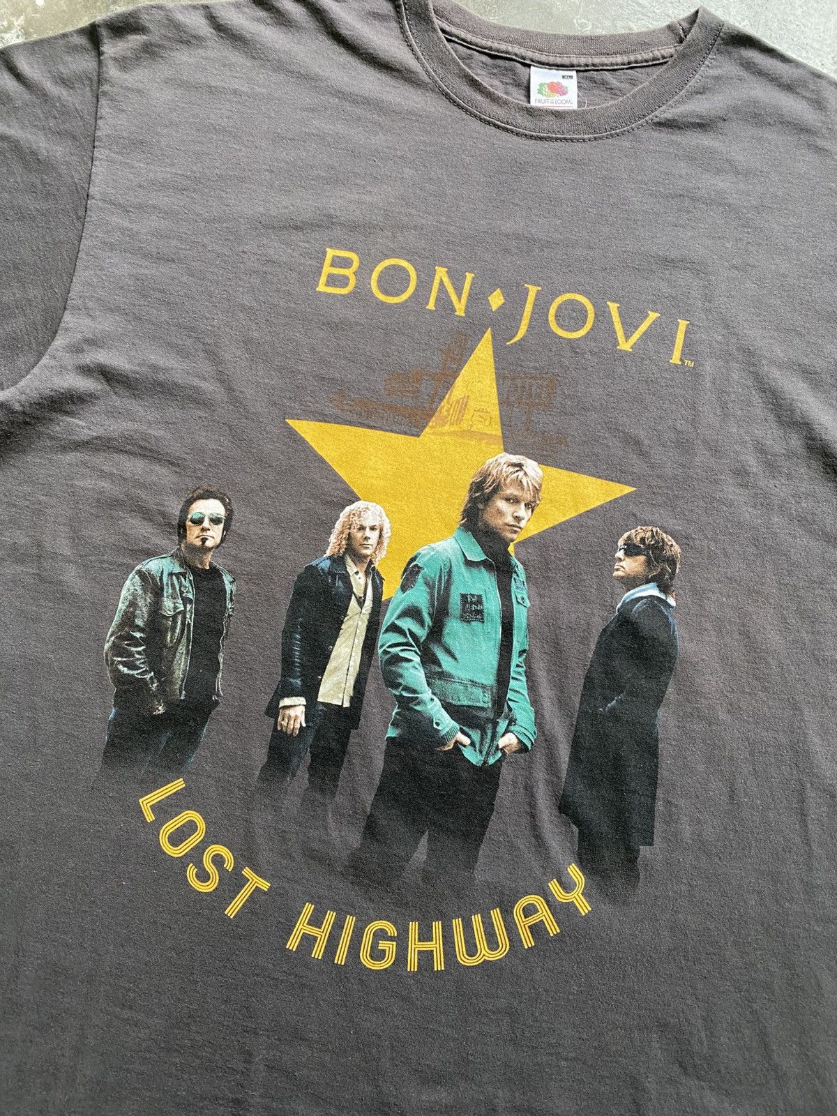 Band Tees × Bon Jovi × Vintage Vintage 07/08 Bon Jovi Europe Tour Band Tee Size US XL / EU 56 / 4 - 4 Thumbnail