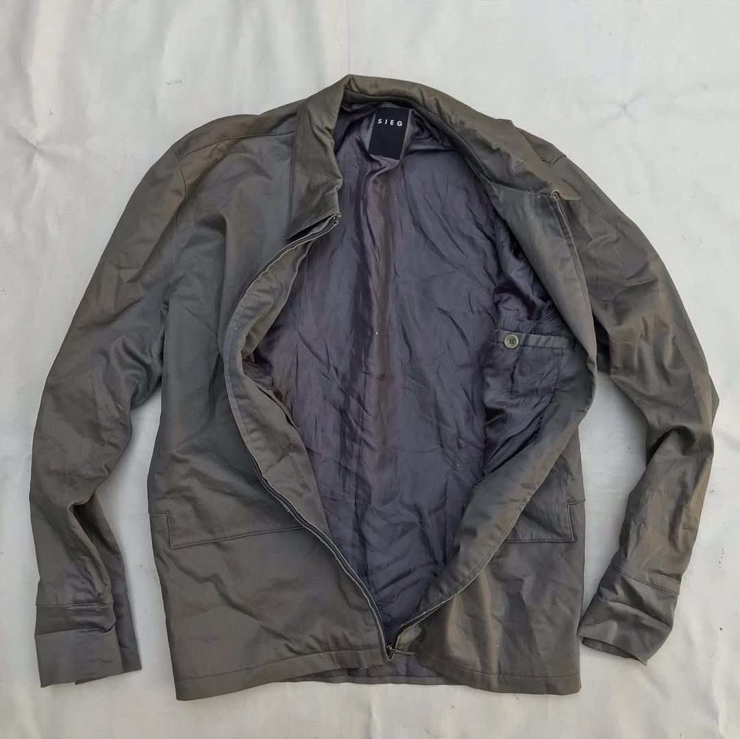 Japanese Brand × Vintage Sieg Coated Cloth leather wax Jacket Size Medium Size US M / EU 48-50 / 2 - 4 Thumbnail
