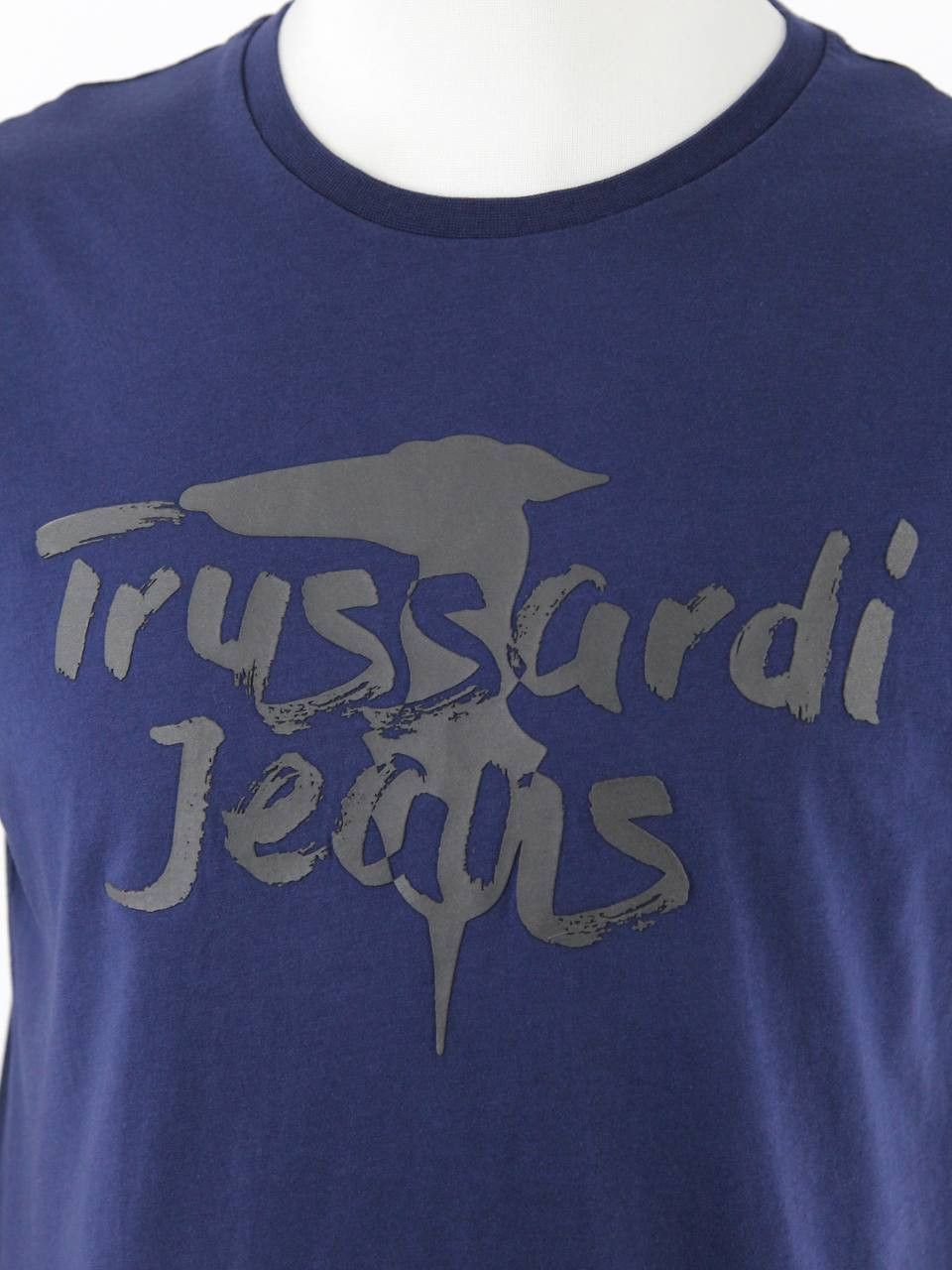 Trussardi TRUSSARDI JEANS Blue T-shirt with print Size US L / EU 52-54 / 3 - 5 Thumbnail