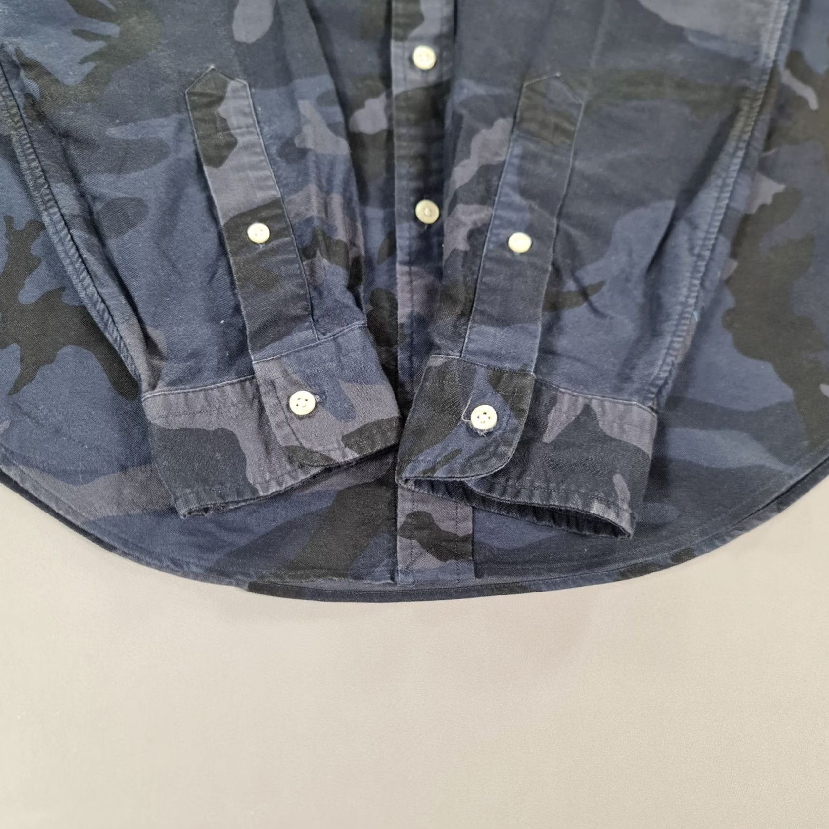 Polo Ralph Lauren Polo Ralph Lauren Mens Shirt Slim Fit Button-Down Camouflage Army Cotton Blue S Size US S / EU 44-46 / 1 - 5 Thumbnail