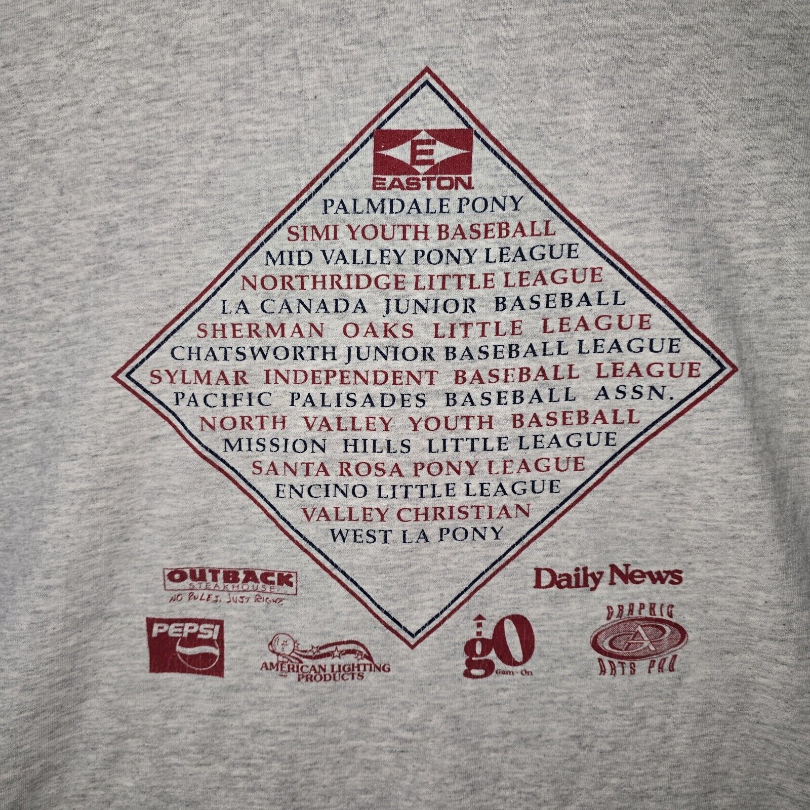 Gildan Vintage North Valley Baseball All-Star Invitational Shirt XL Size US XL / EU 56 / 4 - 7 Thumbnail