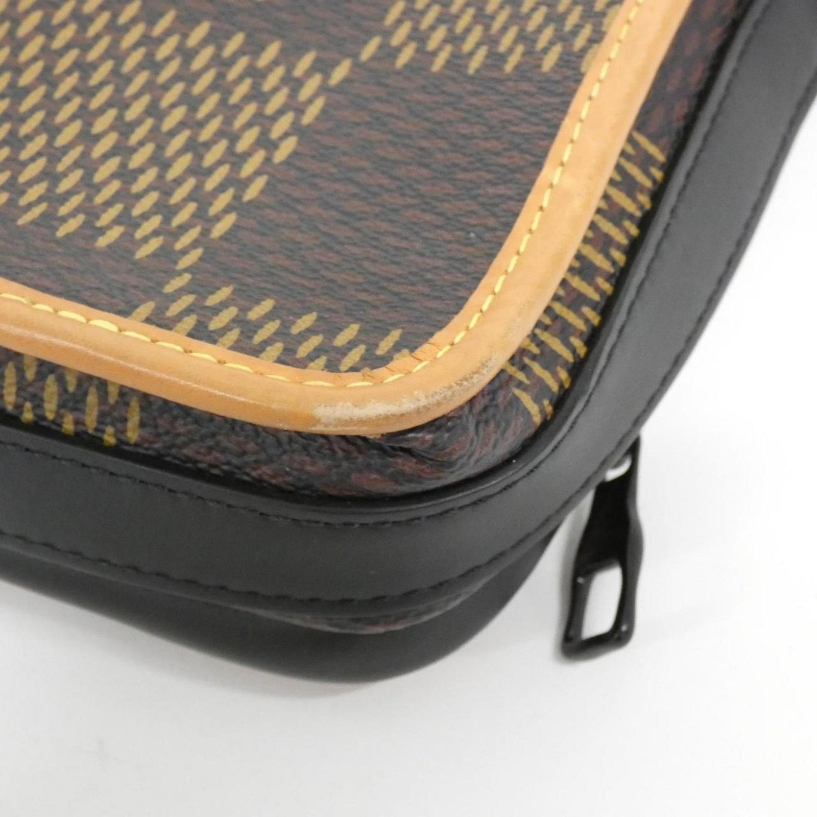 Louis Vuitton Coated Canvas Brown Shoulder Bags
