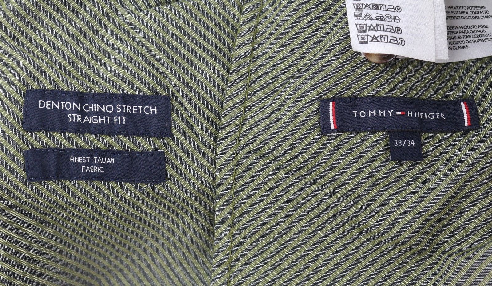 Tommy Hilfiger DENTON CHINO STRETCH W38/L34 Green Corduroy 85019 Size US 38 / EU 54 - 7 Thumbnail
