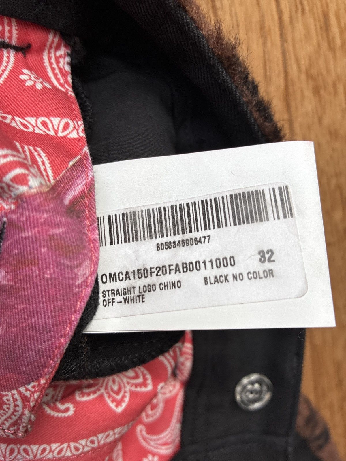 Off-White Off-White Straight Logo Chino Pants Size US 32 / EU 48 - 11 Thumbnail