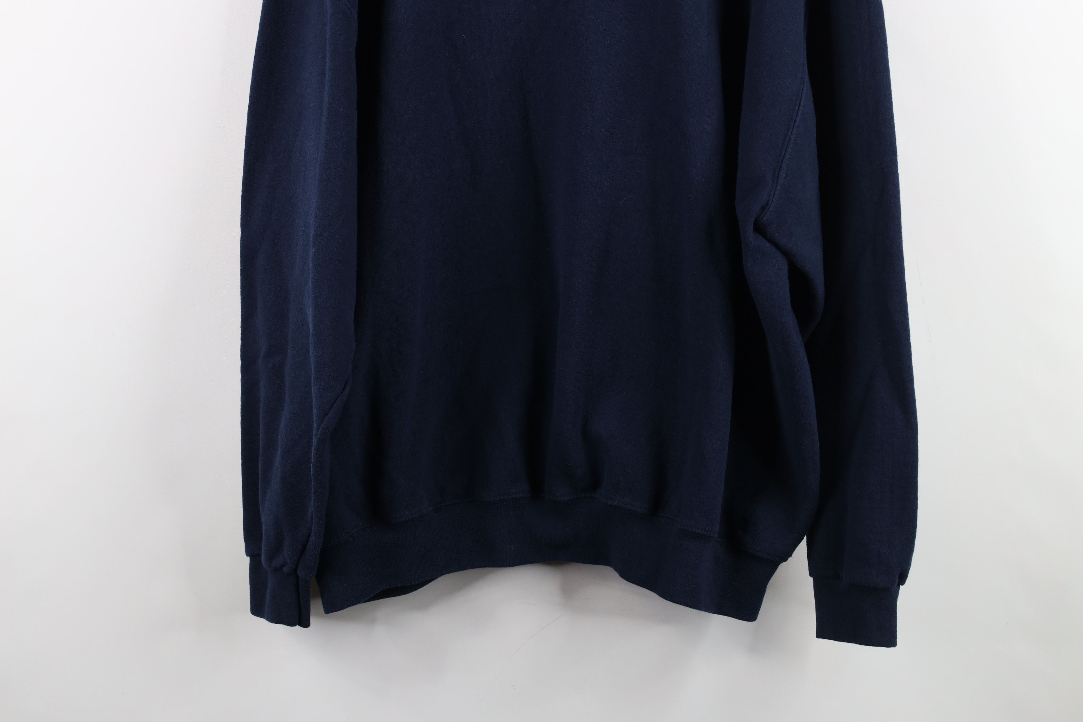 Vintage Vintage 90s Sequin Snowflake Tribal Collared Sweatshirt Blue Size XXL / US 16-18 / IT 52-54 - 11 Thumbnail