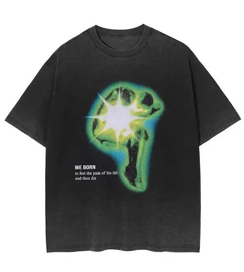 Japanese Brand Abstract Design Oversized Punk Tee Size US XL / EU 56 / 4 - 1 Thumbnail