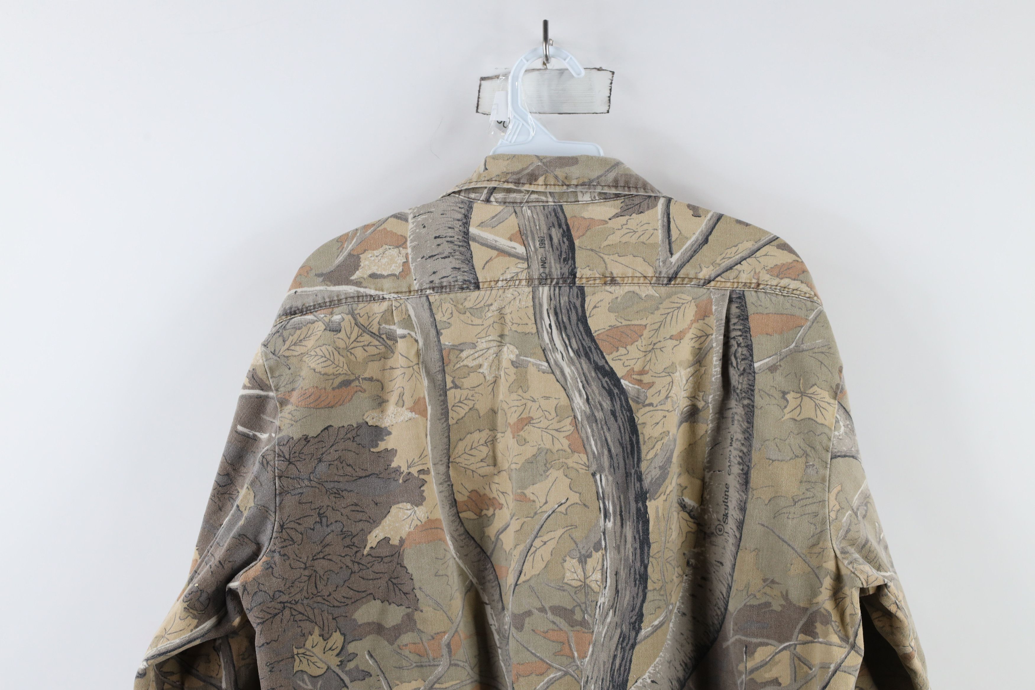 Vintage Vintage 90s Streetwear Camouflage Flannel Button Shirt USA Size US L / EU 52-54 / 3 - 11 Thumbnail