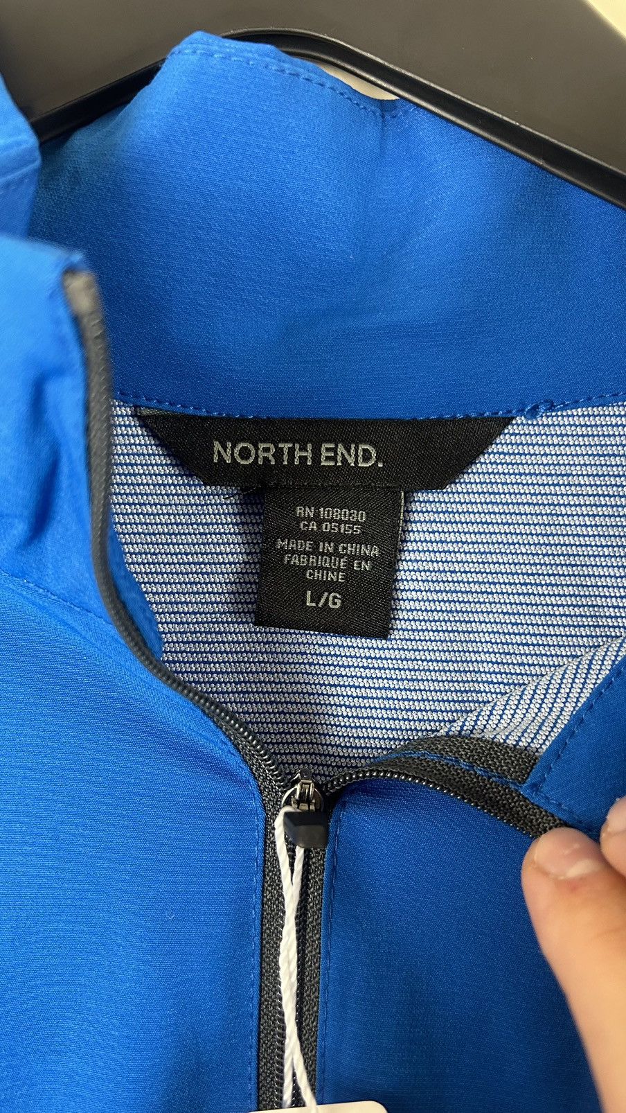 Vintage 1/4 zip Large Man Blue Size US L / EU 52-54 / 3 - 3 Thumbnail