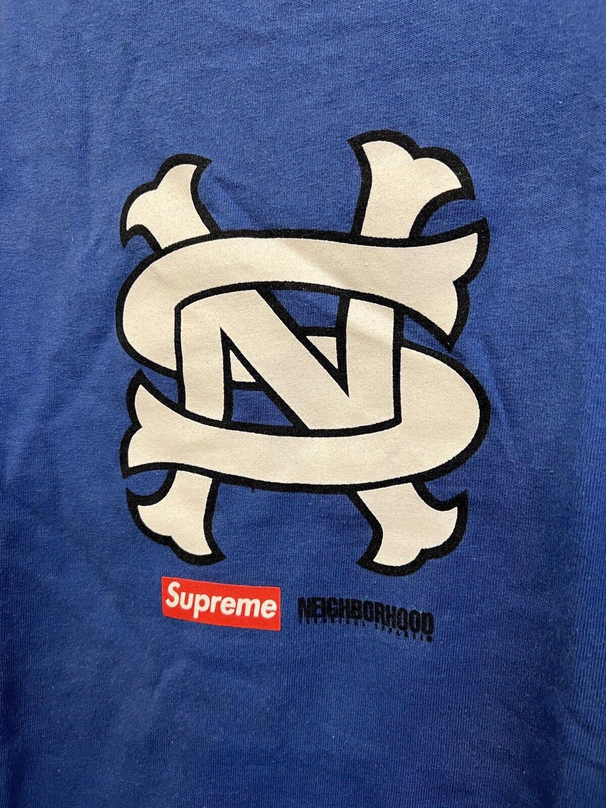 Supreme 2007 SUPREME NEIGHBORHOOD NBHD NS BOX LOGO TEE T-SHIRT BLUE Size US M / EU 48-50 / 2 - 4 Thumbnail