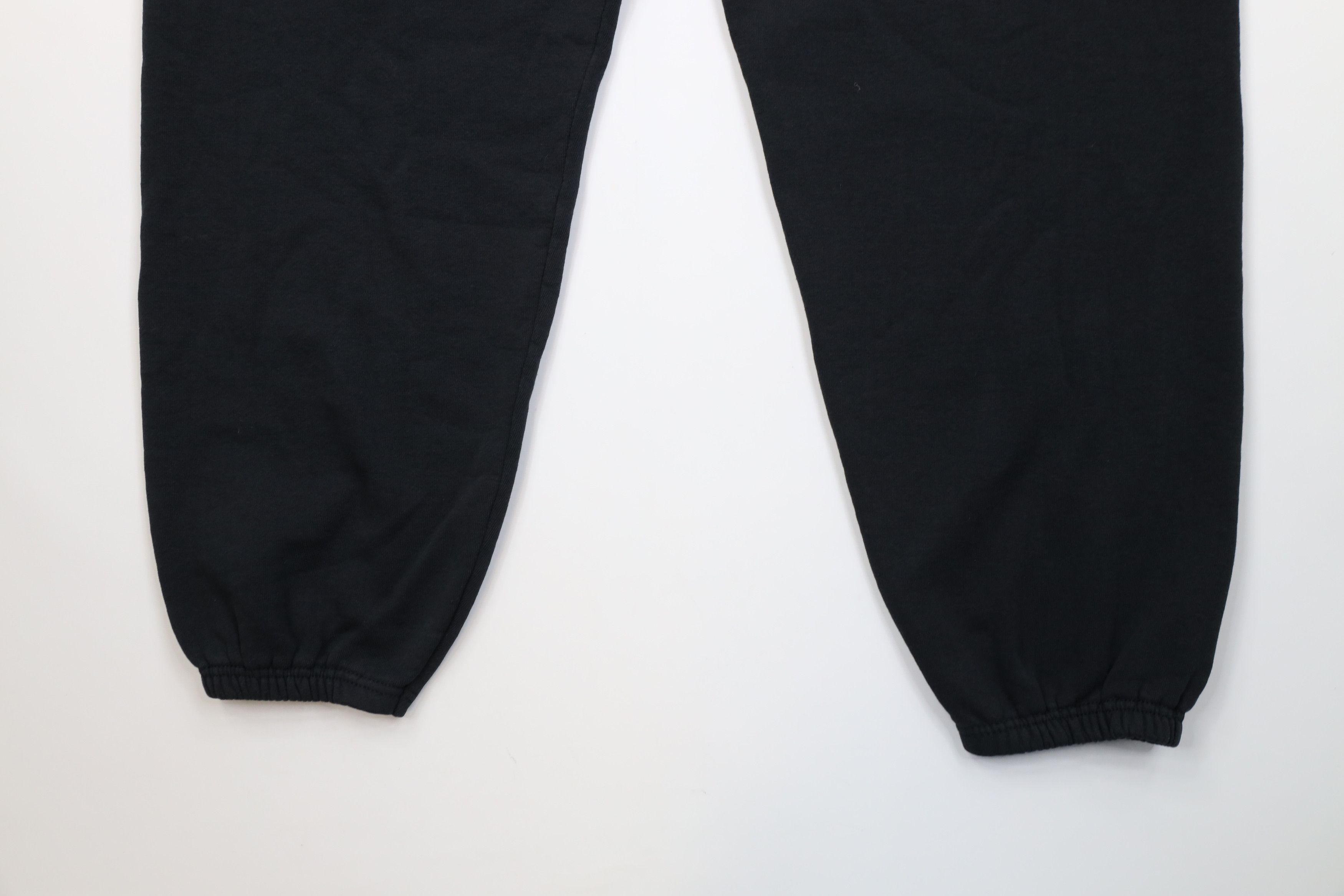 Vintage Vintage 90s Streetwear Blank Cuffed Sweatpants Joggers Black Size US 38 / EU 54 - 12 Thumbnail